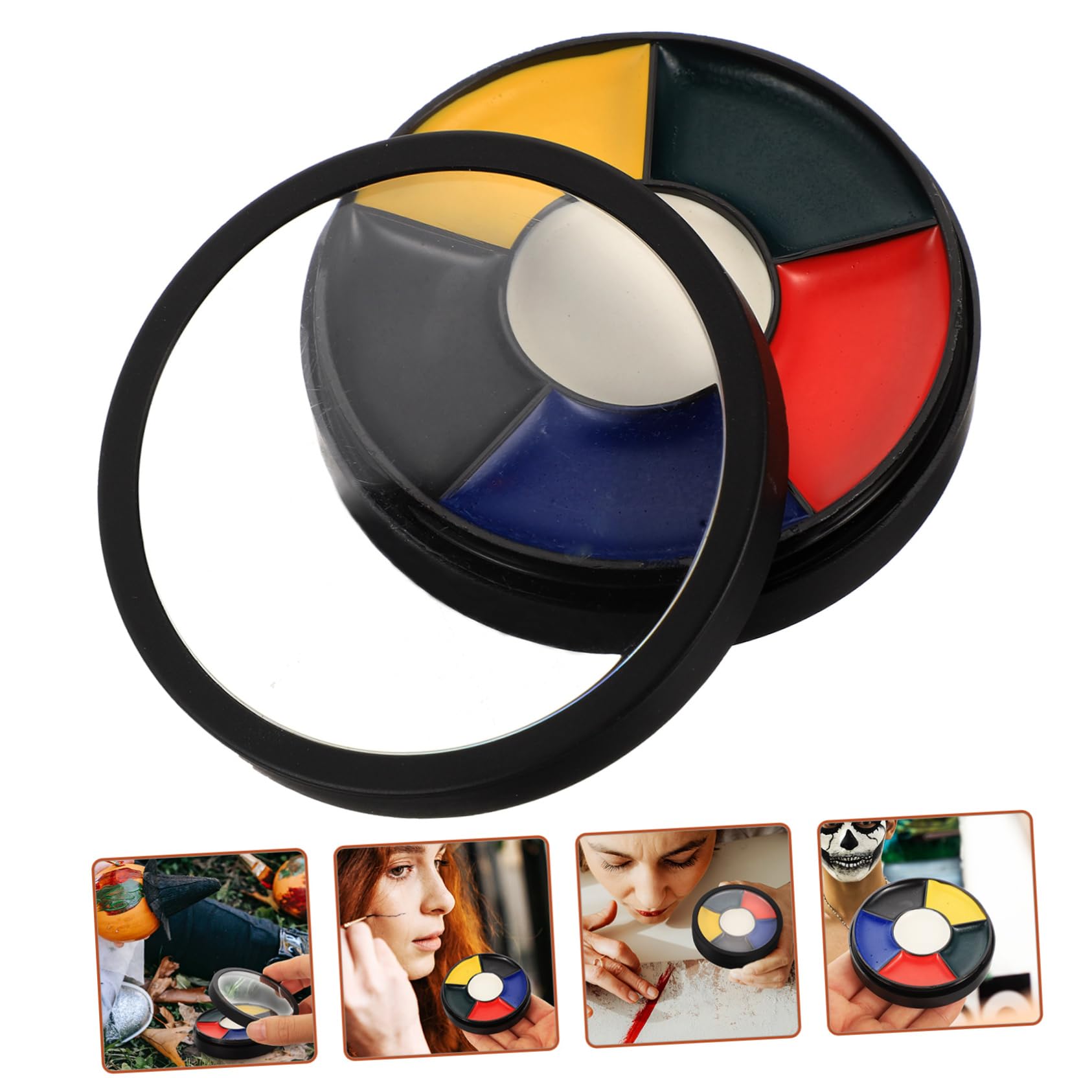 OSALADI 5 Piezas Pintura Facial de Halloween Colores Cosmético Base de Agua para Maquillaje Artístico y Especiales