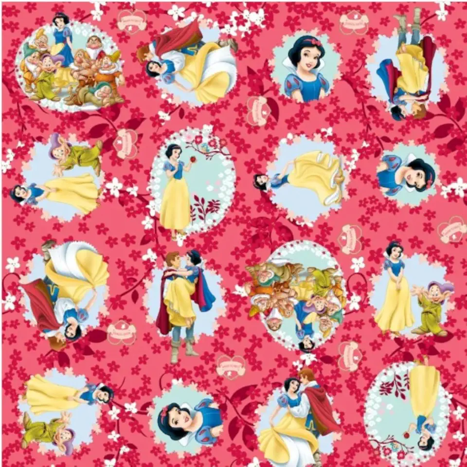 Saco para Presente Branca de Neve 15x22 cm 100 Unidades Sacolinha Surpresa Plástica Cromus