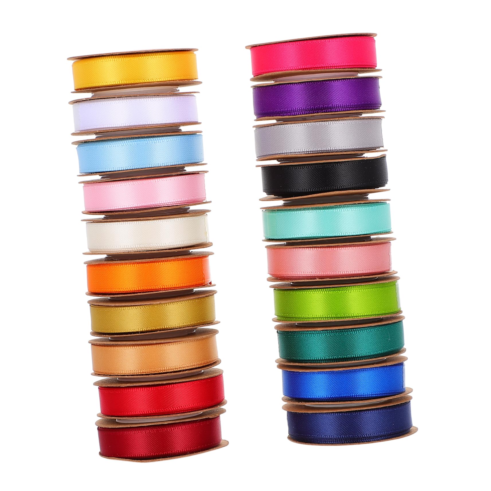 jojofuny 20 Nastro Doppio per Confezioni e Decorazioni Feste Set da Rotolo per Bouquet Matrimonio Fai da Te e Decorazioni Natalizie