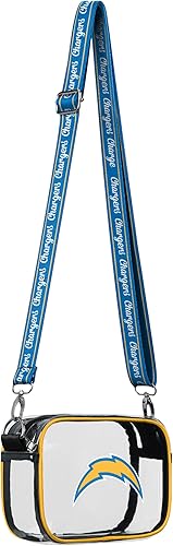 Vista 94 de FOCO NFL Womens NFL Team Logo Stripe Clear Crossbody Bag