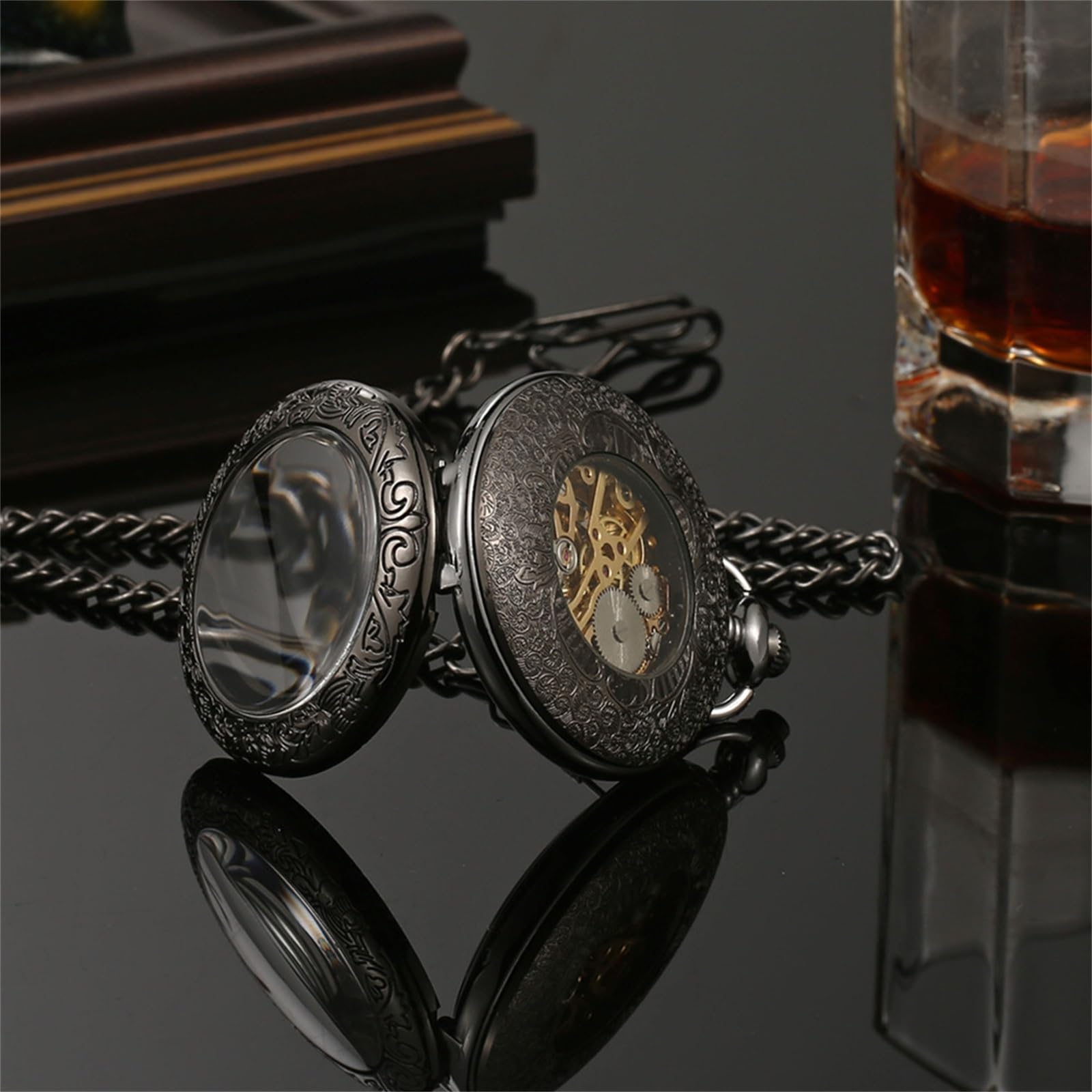 Orologio da Tasca da Uomo, retrò, semiautomatico Meccanico, Ideale Come Regalo di Compleanno o Anniversario.