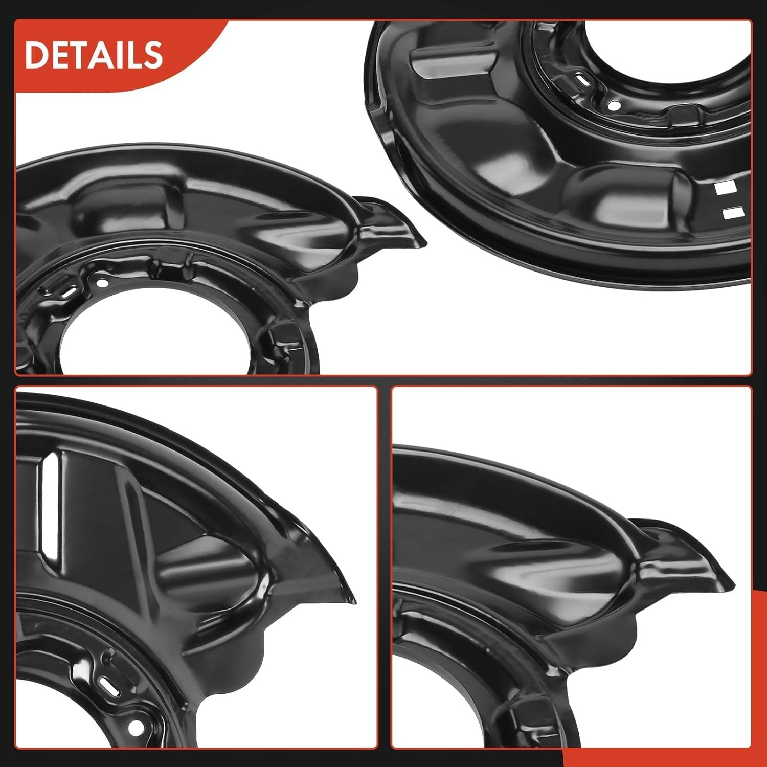 A-Premium Rear Side Brake Dust Shield Compatible with Select Mercedes-Benz Models - C230, C240, C280, C32 AMG, C320, C350, C55 AMG, SLK280, SLK300, SLK350, SLK55 AMG, CLK320, CLK320, CLK350-2-PC Set