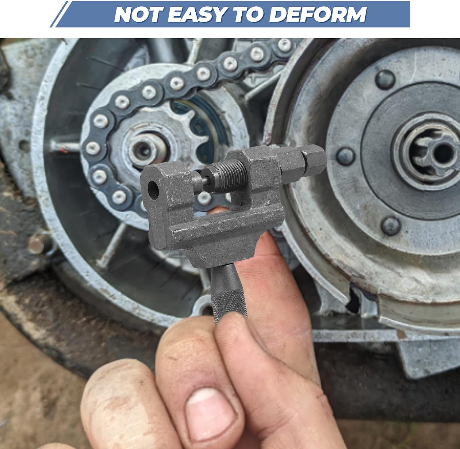 Uonlytech Heavy and Chain Tool Breaker Motorcycle Steel Duty with Construction for Chain Removal User-Friendly Use Design for-the-go