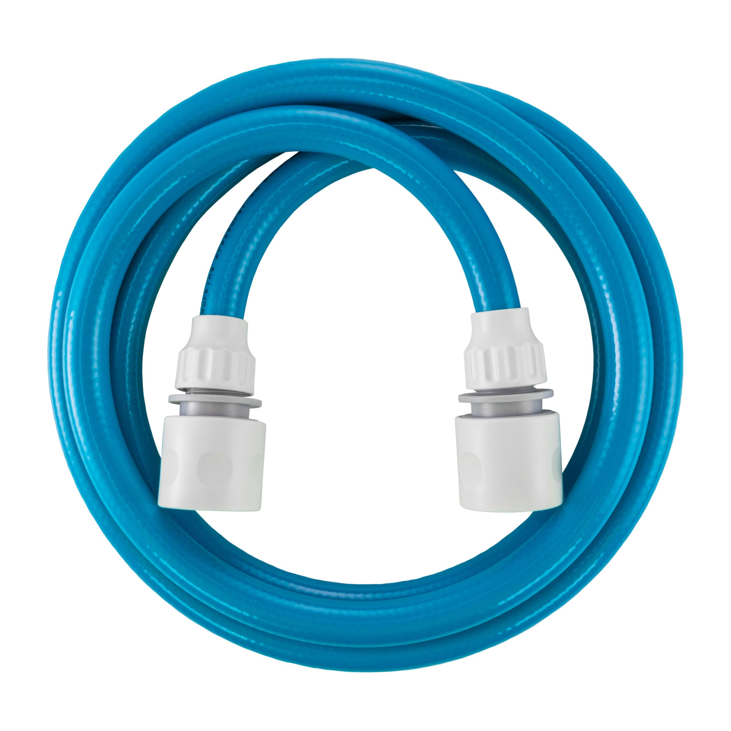10mm Blue portible Flexible Drinking Water Hose+2 x Universal connectors,Ideal for Camping,caravans,Boats and Mobile Homes 4 ply Kink Resistant not tainting Hose (10m)
