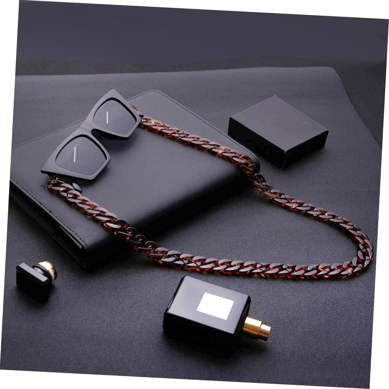 Tortoise Shell Sunes Chain Eyewear Anti-Slip Eyeglass Chain PVC Chain for Glasses Cord Random Color