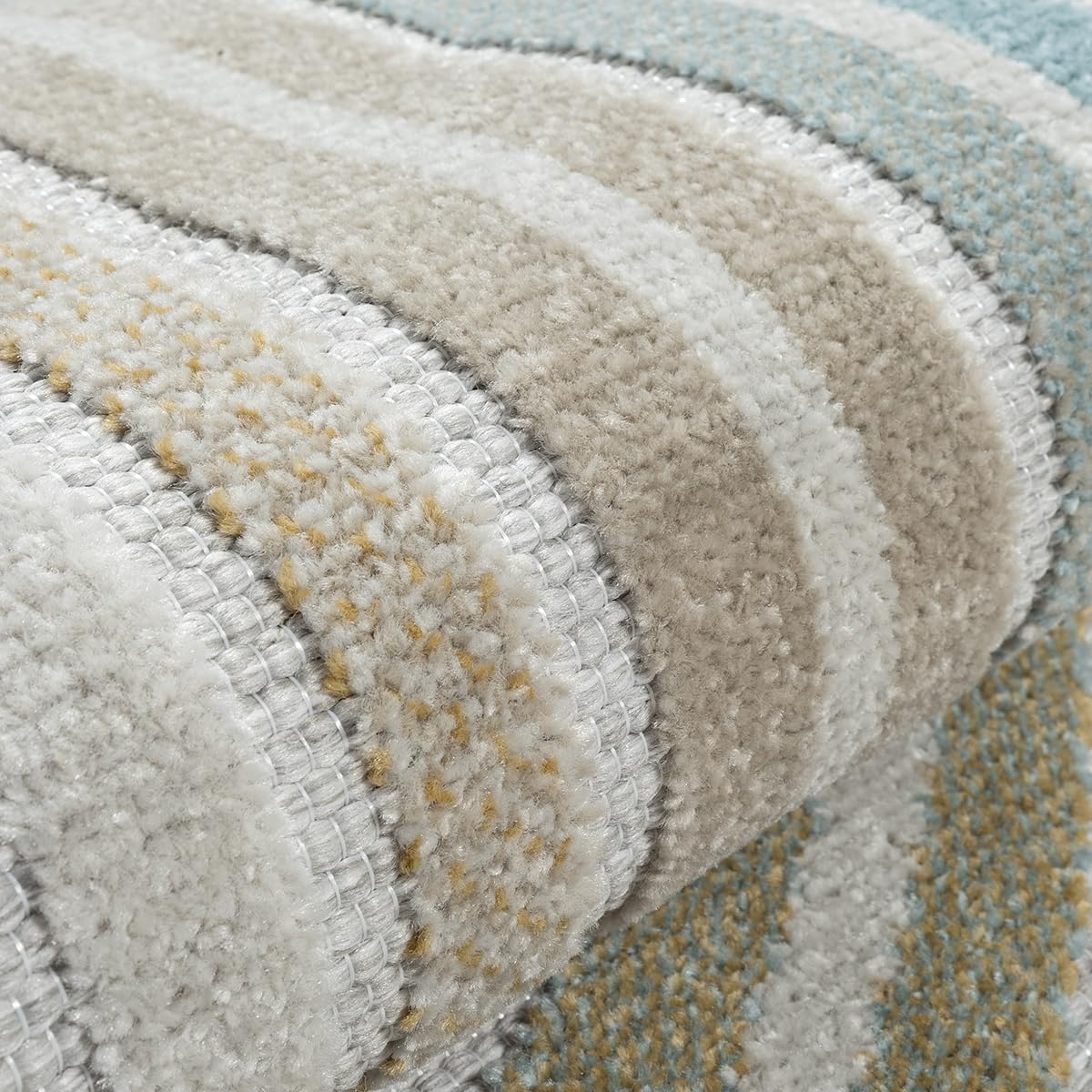 the carpet Porto Outdoor Tappeto, Robusto, Design moderno, Resistente alle intemperie e ai raggi UV, Ideale per balcone, terrazza, giardino d'inverno, cucina e sala da pranzo, Multi-3, 120 x 160 cm