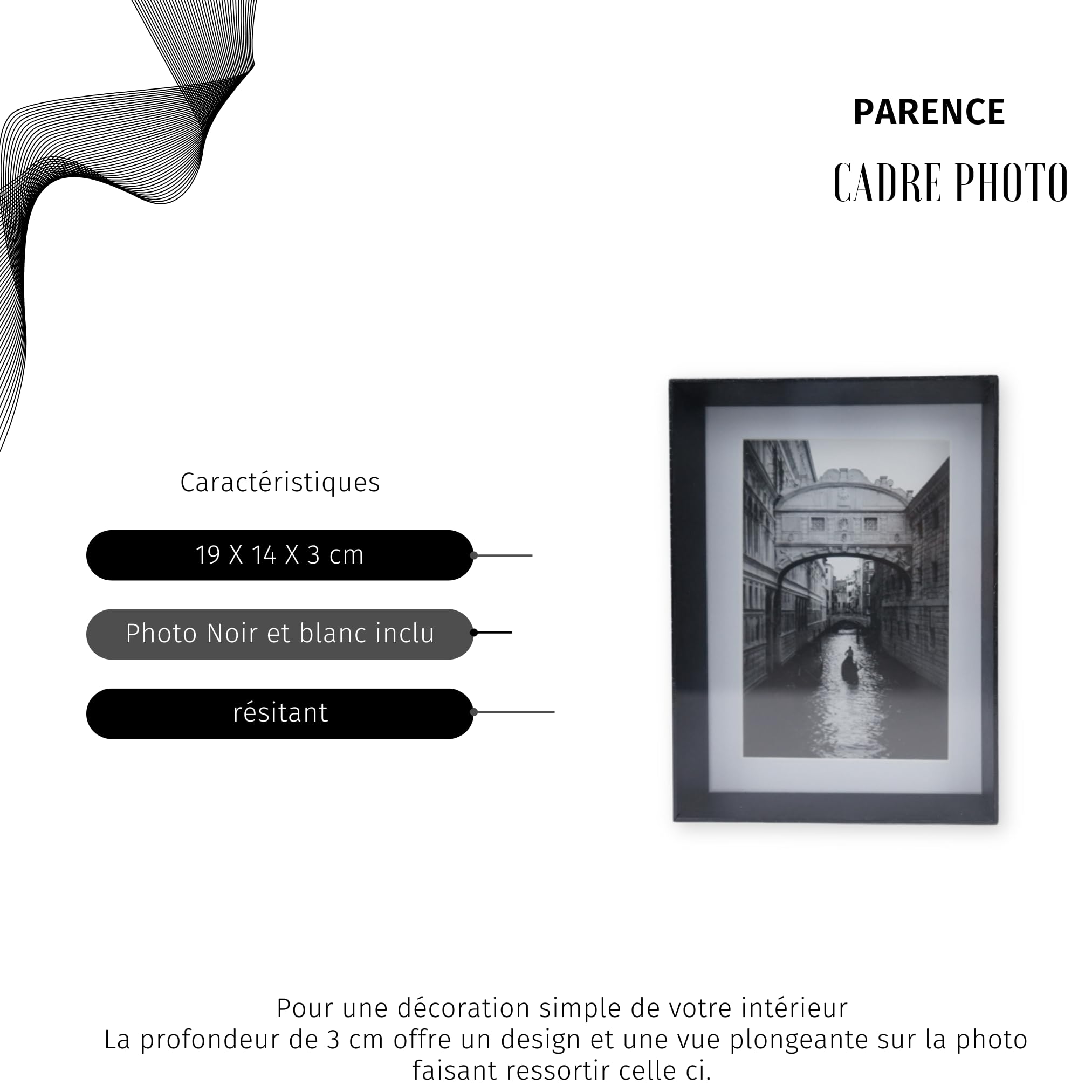 PARENCE - Cornice per Foto - Eleganza e Versatilità in un Unico Cornice