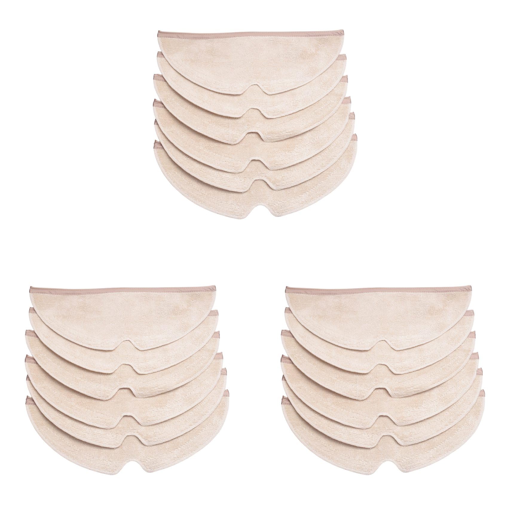 Hndhbfgrt 18Pcs Mop Cloths Replacement for S5 Max S6 Pure S6 Max S5 S51 S50 S55 E25 E35 Robot Vacuum Cleaner Parts