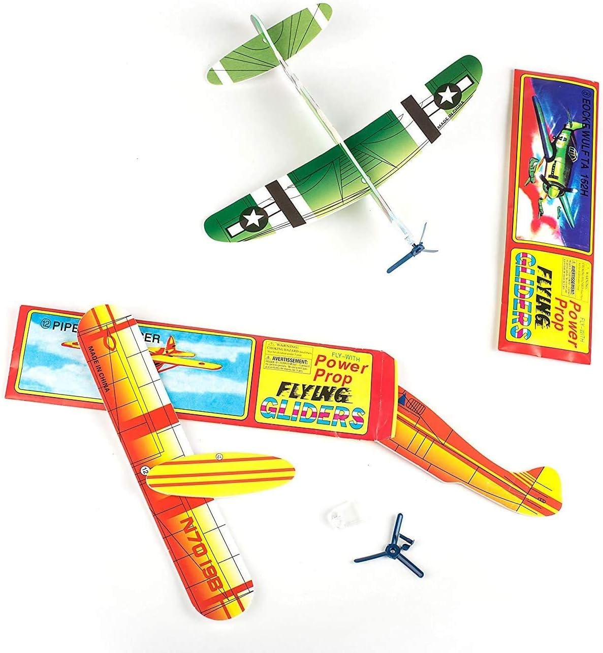 yunfan 16 Pack Flying Glider Planes, Classic Flying Plane Gliders