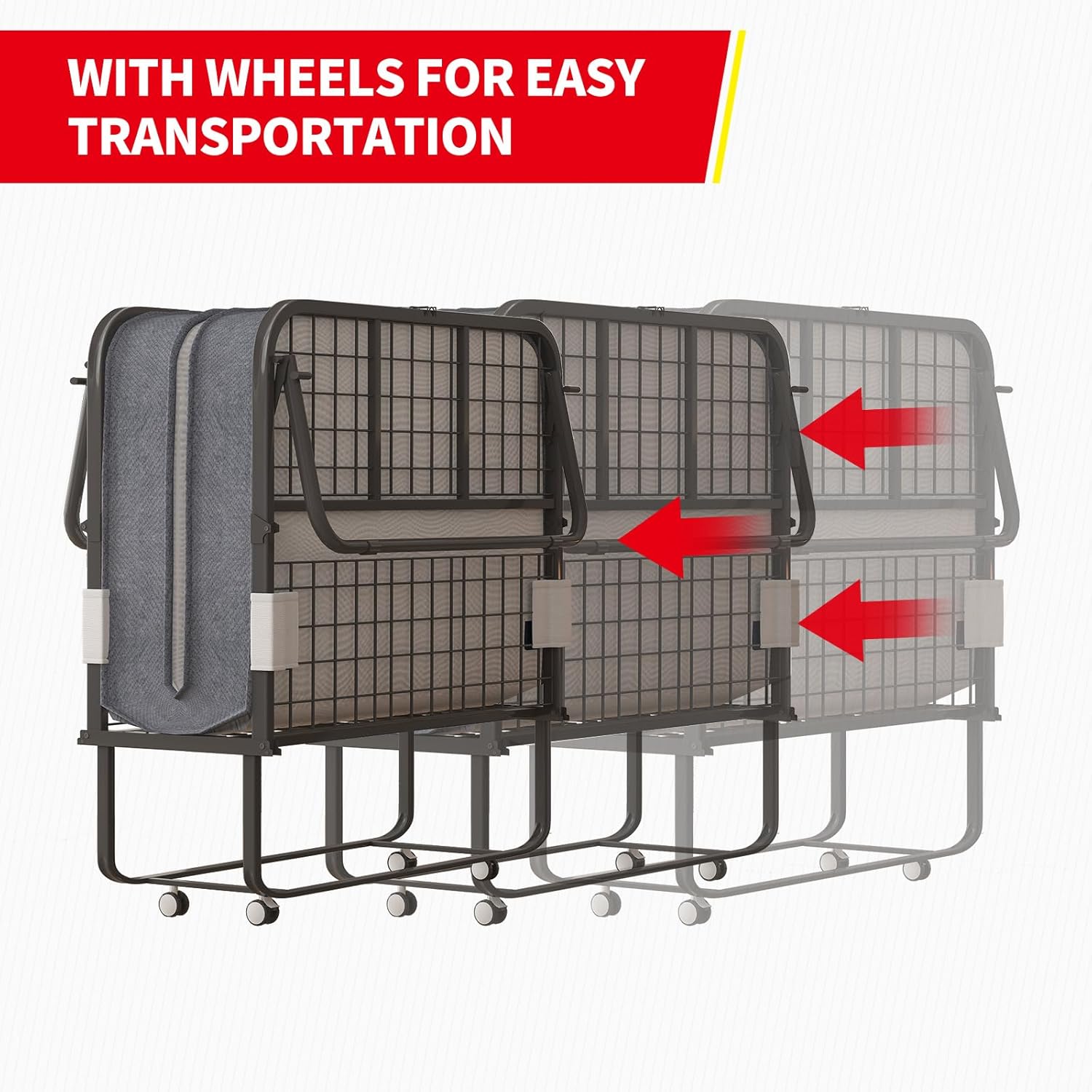 MUZZ Folding Bed with 4