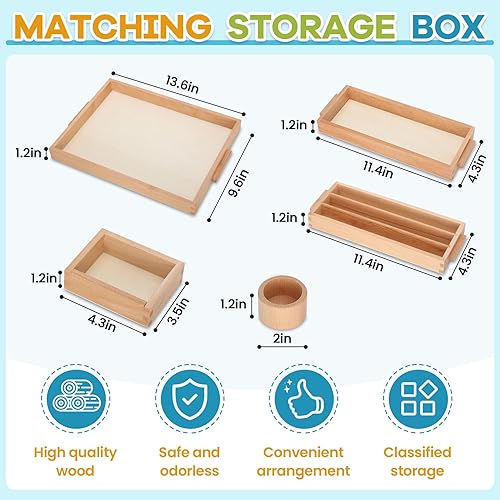 Miniatura 5 de Courtco Montessori Golden Beads Juguetes Sistema Decimal Matemáticas Materiales de Enseñanza, Matemáticas Concreto y Hace que los niños entiendan