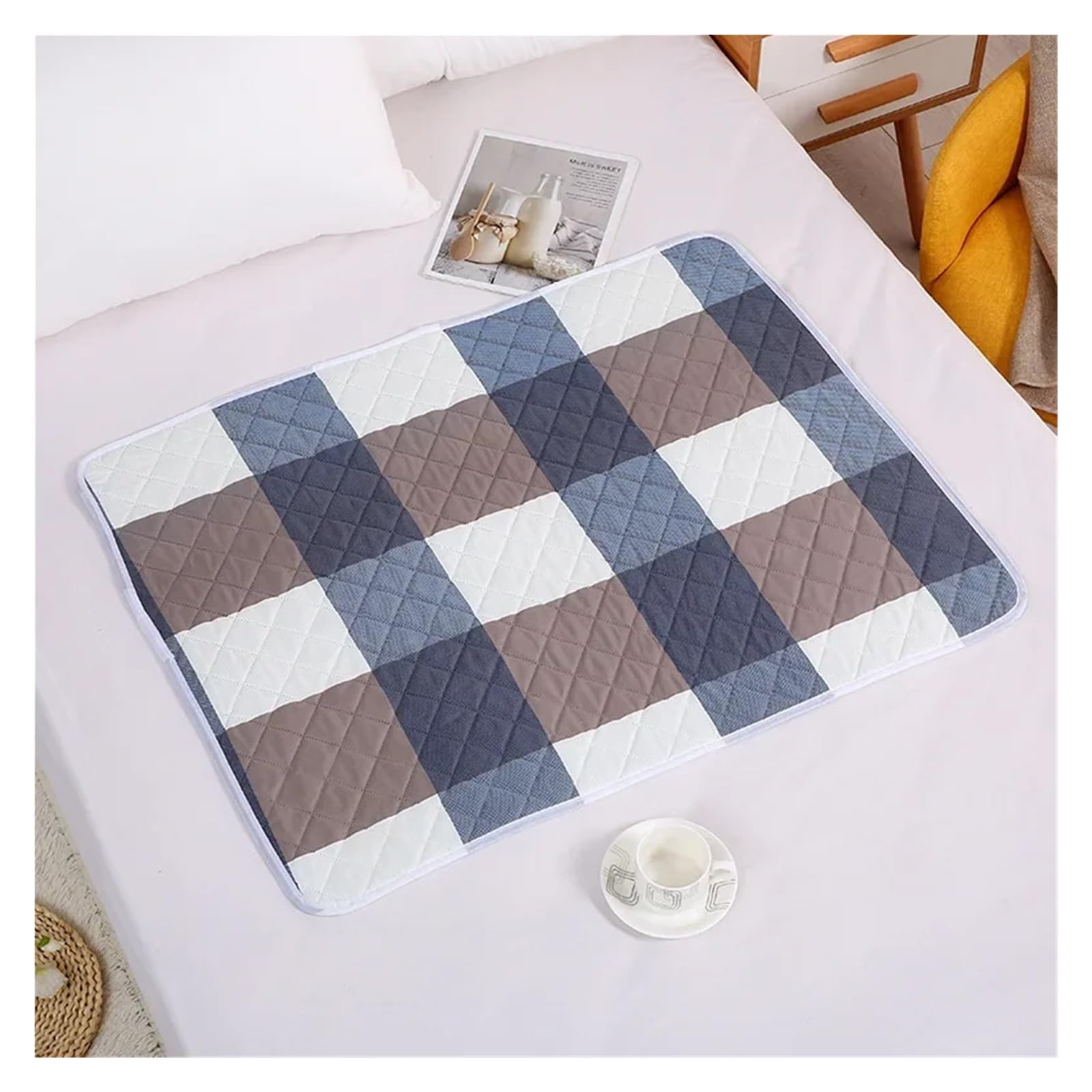 Compresa de algodón Puro, Lavable e Impermeable, for la menstruación, tamaño Grande, for Cama, for Todas Las Estaciones(200*230cm4)