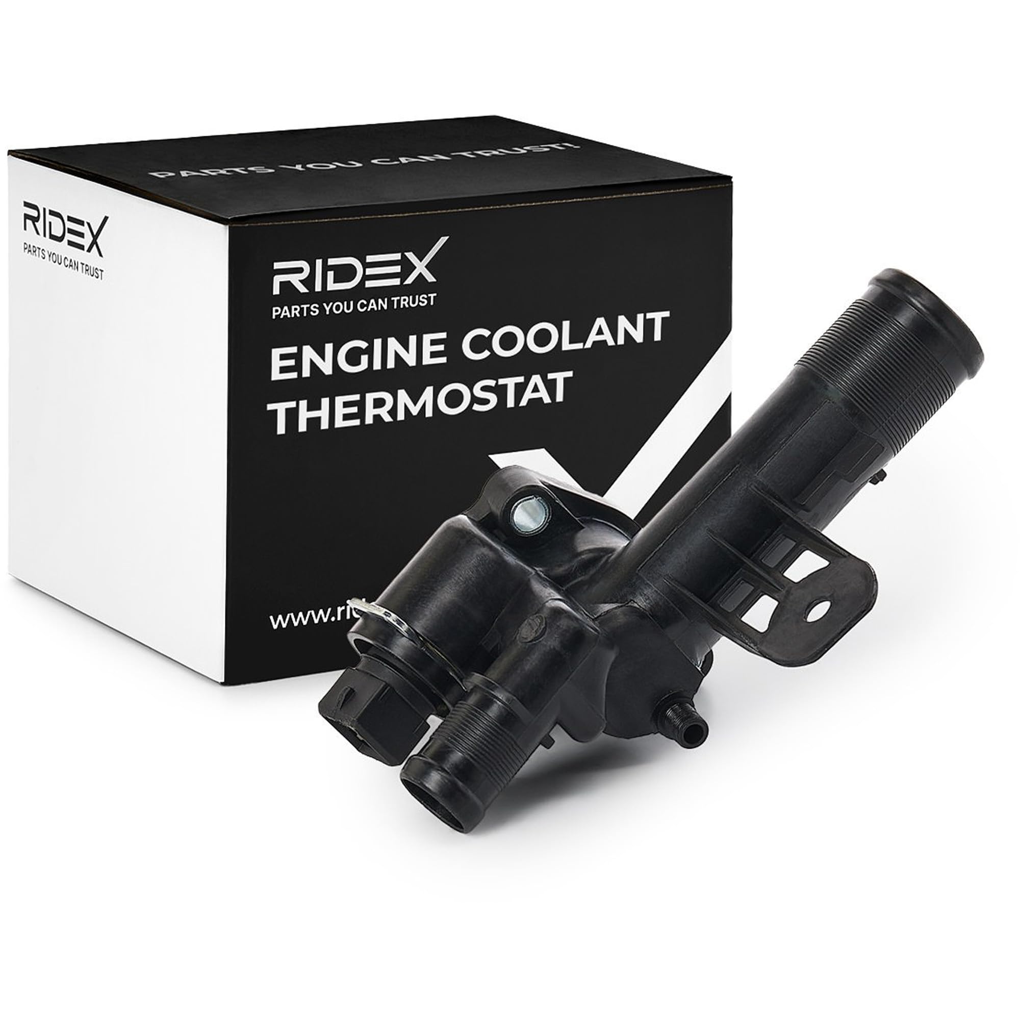 RIDEX Thermostat d'eau Boîtier plastique avec joint d'étanchéite avec capteur Compatible avec RENAULT Clio 3 3/5 portes BR0/1, CR0/1 Kangoo 2 Express FW, FW0/1 Twingo 2 3 portes CN0 Kangoo 1 KC, KC0/1