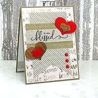 Vista 3 de Clear Stamps Scripture Sentiments Farmhouse Trio Words of Aliento Christian Religious (paquete de 3) hojas de 4 x 6 pulgadas, 25 piezas