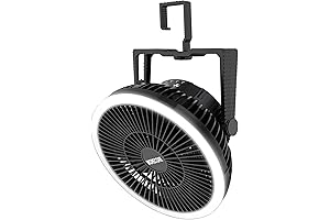Camping Fan with LED Lantern - Canopy Breeze Canopy Fan- 10000mAh 8inch...