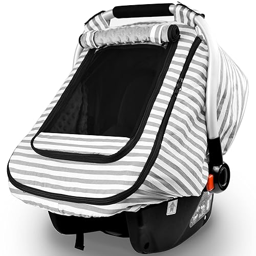 Fundas de asiento de automóvil para bebés, funda de asiento de automóvil para niños y niñas, resistente al viento, toldo de asiento de automóvil a