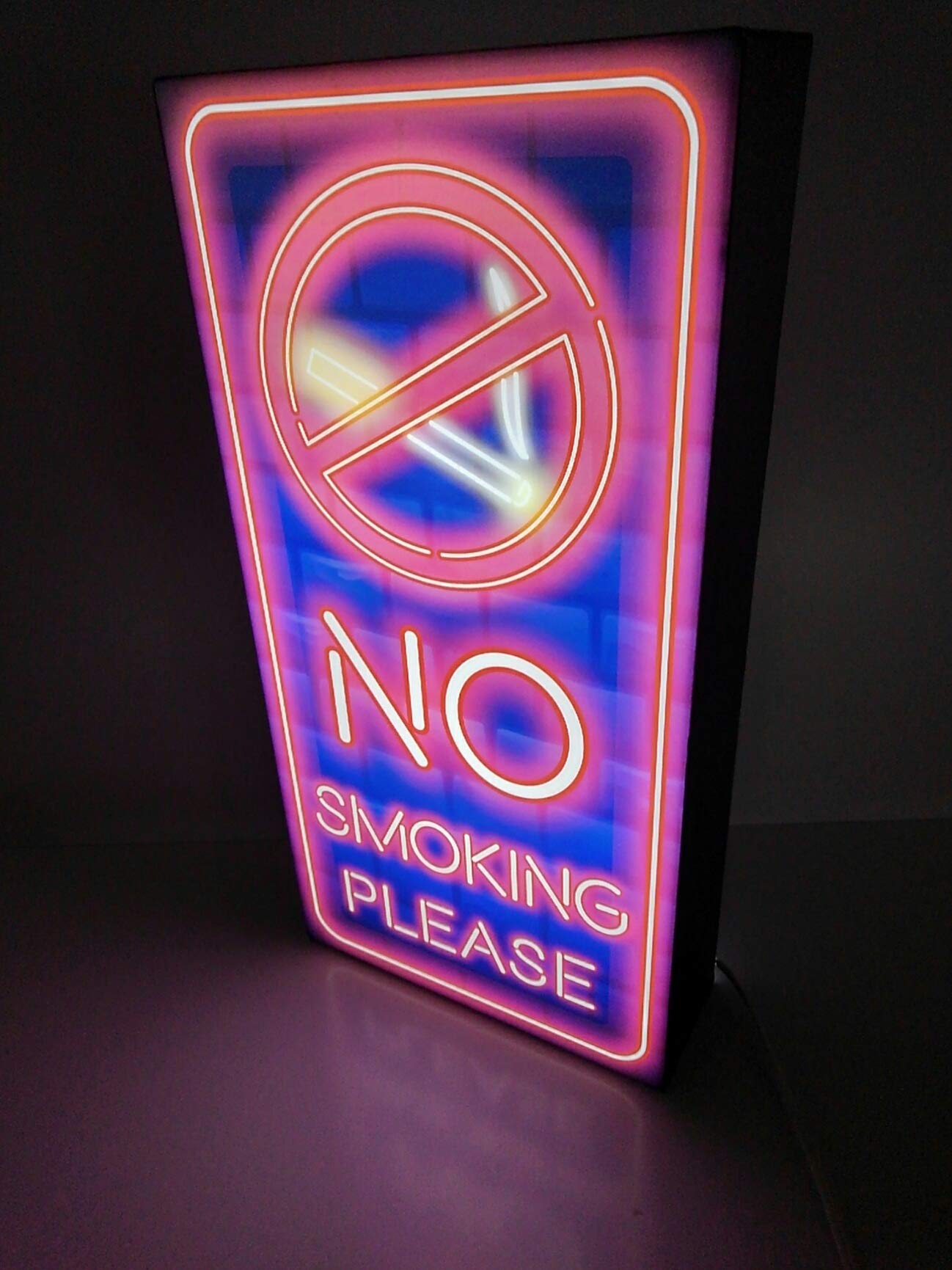 Amazon.co.jp: 【LEDデザインライト電池式】NO SMOKING PLEASE 禁煙