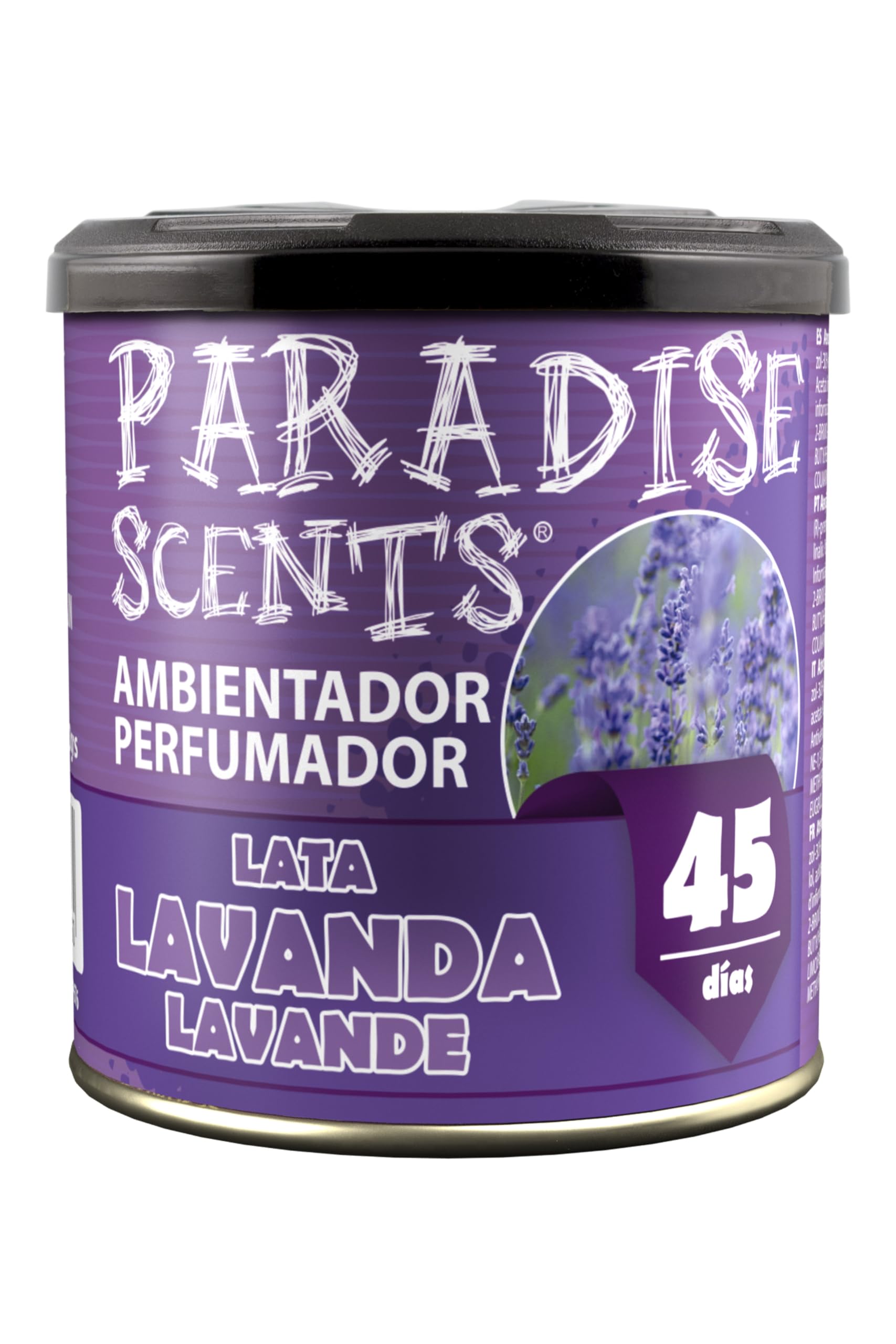 PARADISE SCENTS Paradise PER80132 Perfumador Lata Lavanda, Color Morado, 100 gr