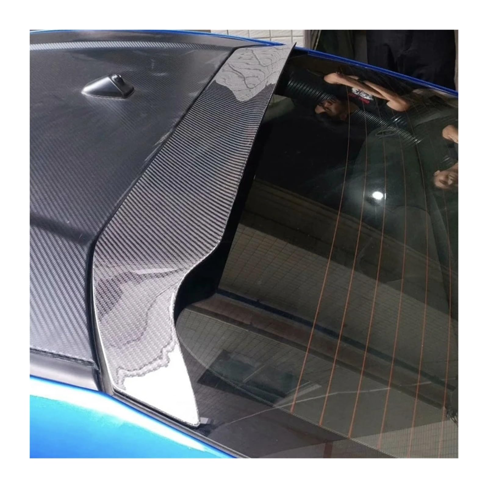 Compatible for Subaru BRZ Compatible for Toyota 86 GT86 2012-2016 Carbon Fiber Roof Wing Spoiler Visor(FRP Unpainted)