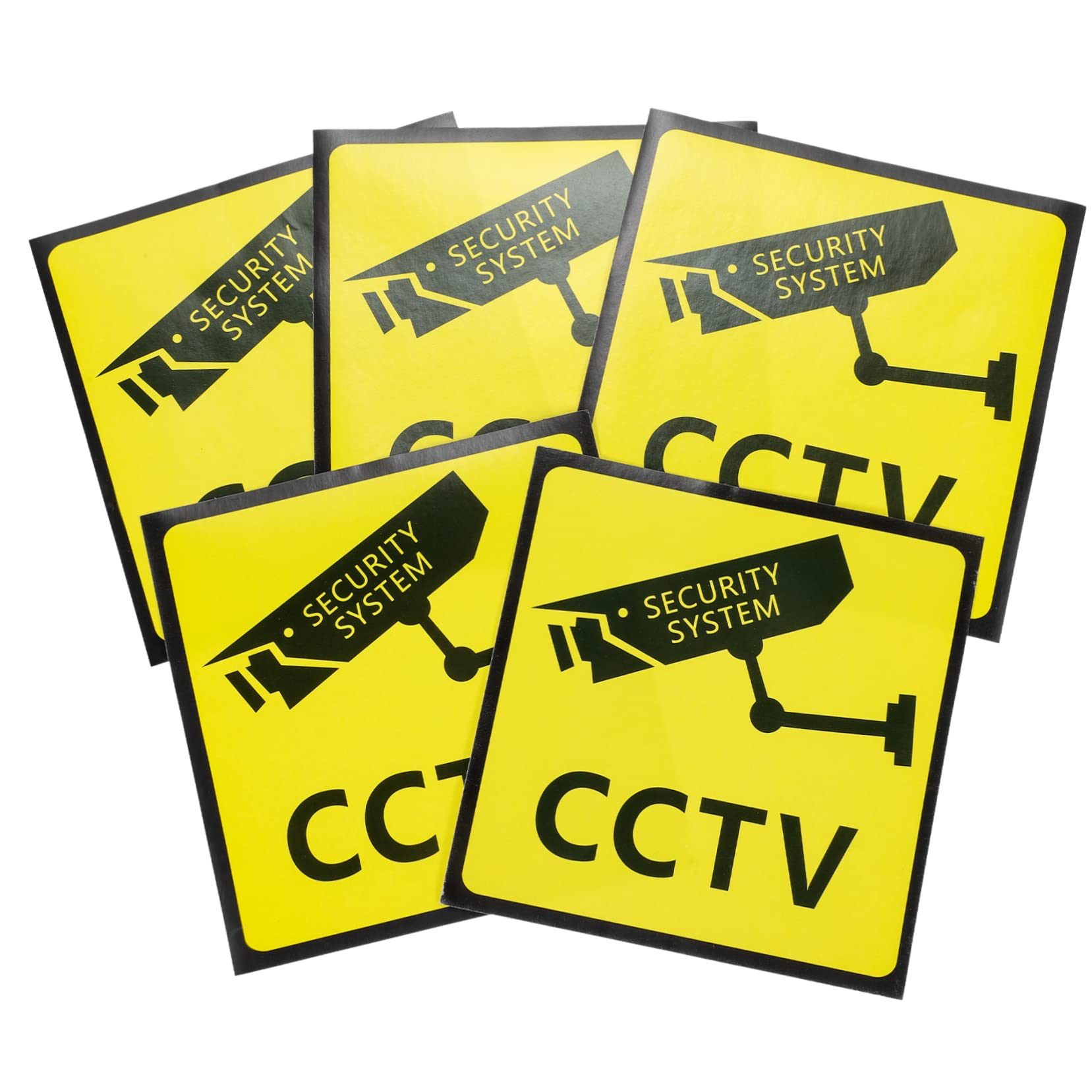 SOLUSTRE 25piezas Carteles De Videovigilancia Señales De Seguridad Para Propiedades Privadas Advertencias Claras Para Cámaras Cctv Uso Interior y Exterior Fácil Aplicación Superficies