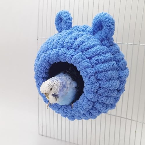 Miniatura 8 de Cama colgante de nido de pájaro cálida de invierno hamaca colgante para acurrucarse cabaña de loros tienda de campaña de juguete jaula de pájaros