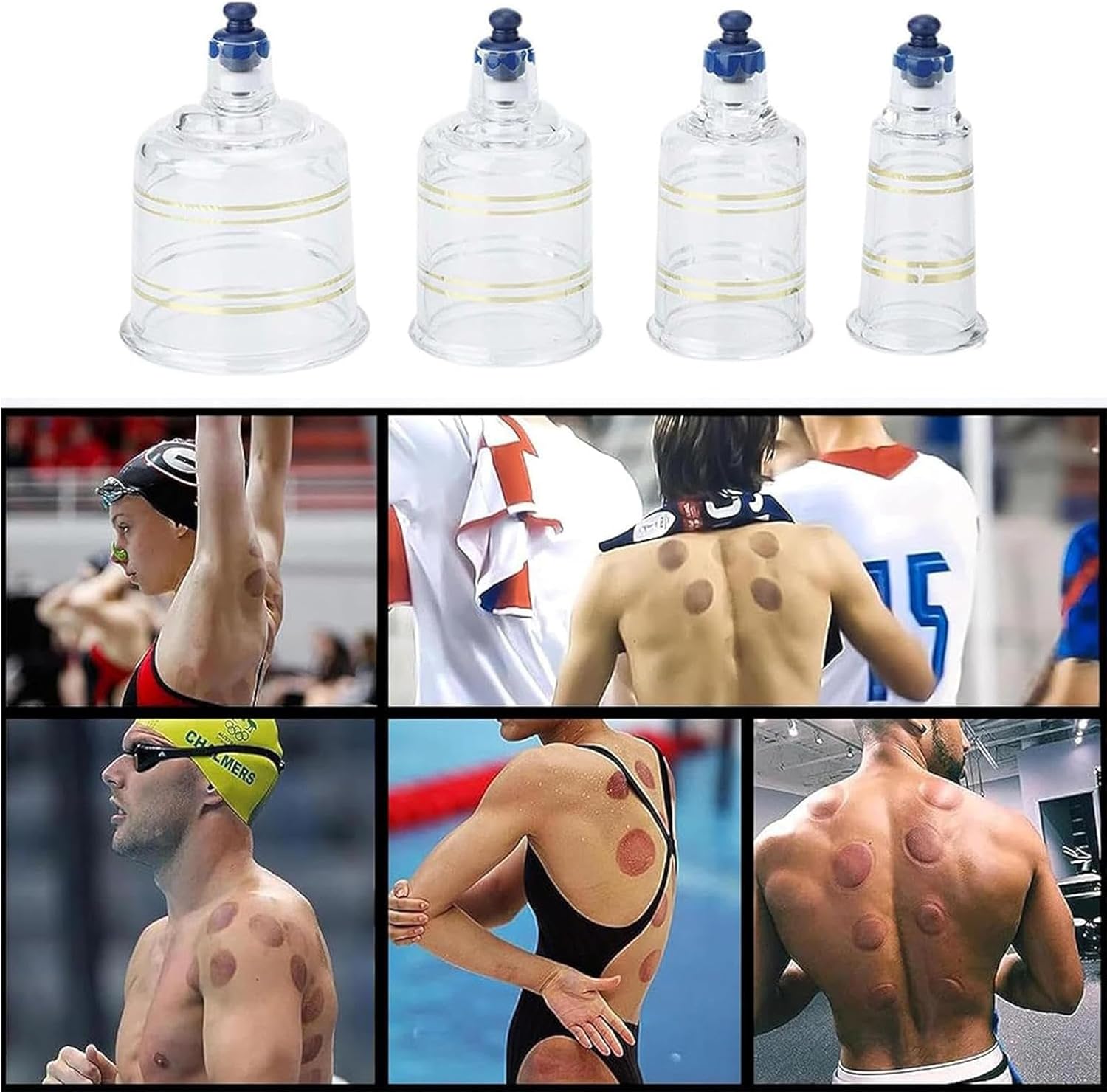 Cupping Set, Premium Cupping Therapy 19 Cups Set, Chinese Muscle Cupping Tool, ncluding Pump Handle, Extension Tube for Salon Or Home Use