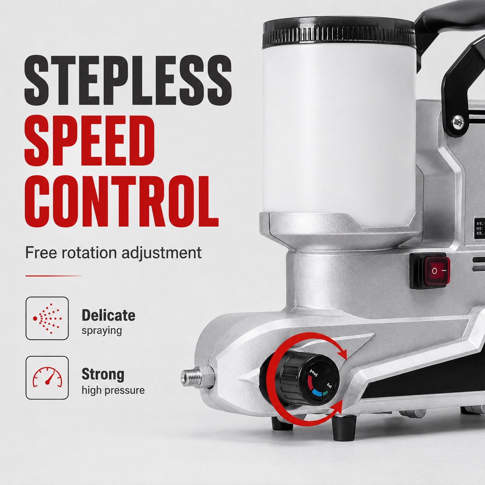 Agregat Malarski Airless 1600W, 2,5 L/min, Wąż 5m & Dysza 517