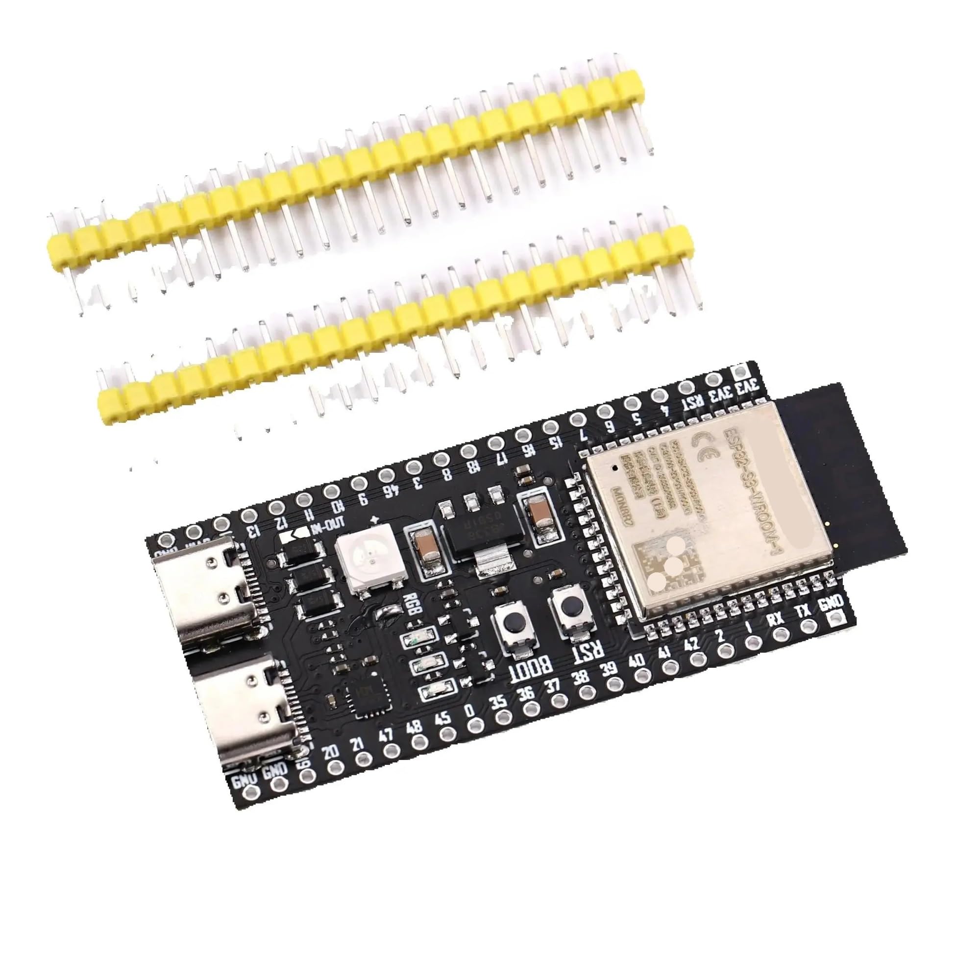 ESP32-S3-DevKitC-1 ESP32-S3 WiFi Bluetooth kompatybilny z płytą rozwojową BLE 5.0 Mesh ESP32 moduł bezprzewodowy (spawany N8R2)