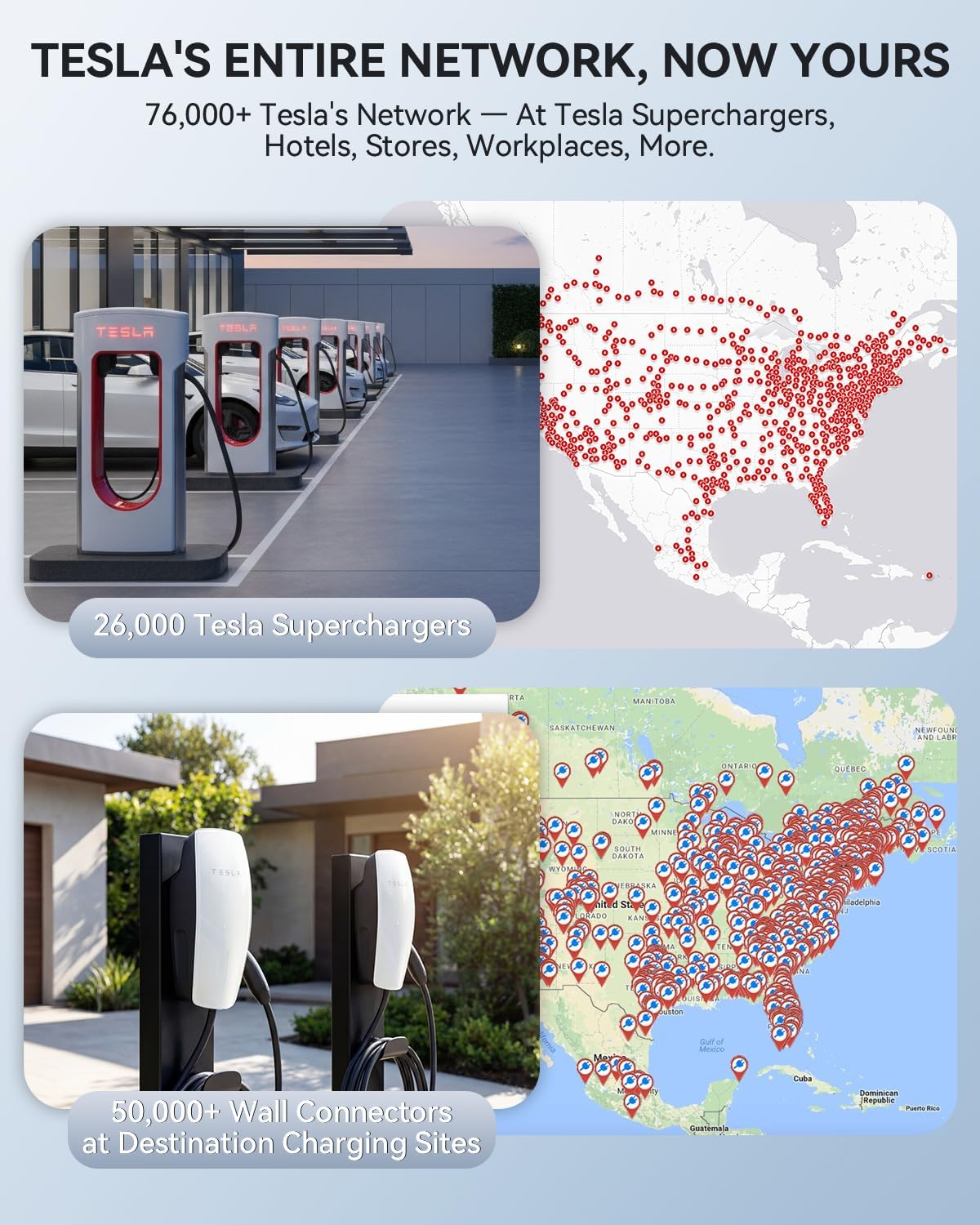 Upgraded 2In1 NACS to CCS Adapter, Max 500A 1000V Tesla Supercharger to CCS1 Charging Adapter, CCS1 EVs Electric Vehicle Adapter Compatible with Tesla AC/DC Level 1 2 3 Charging Stations