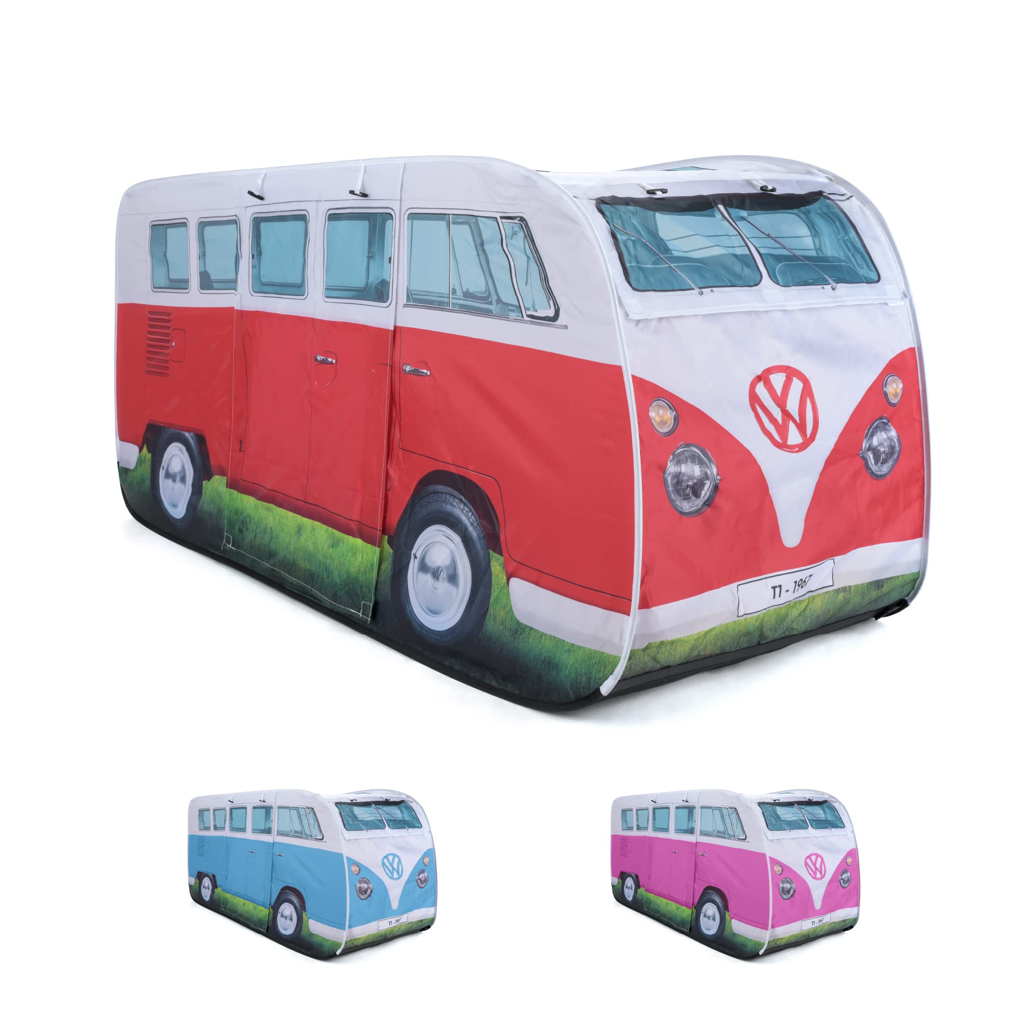 VW Collection by BRISA Pop-up-Zelt VW T1 Bulli Bus – Rot, Komplettset