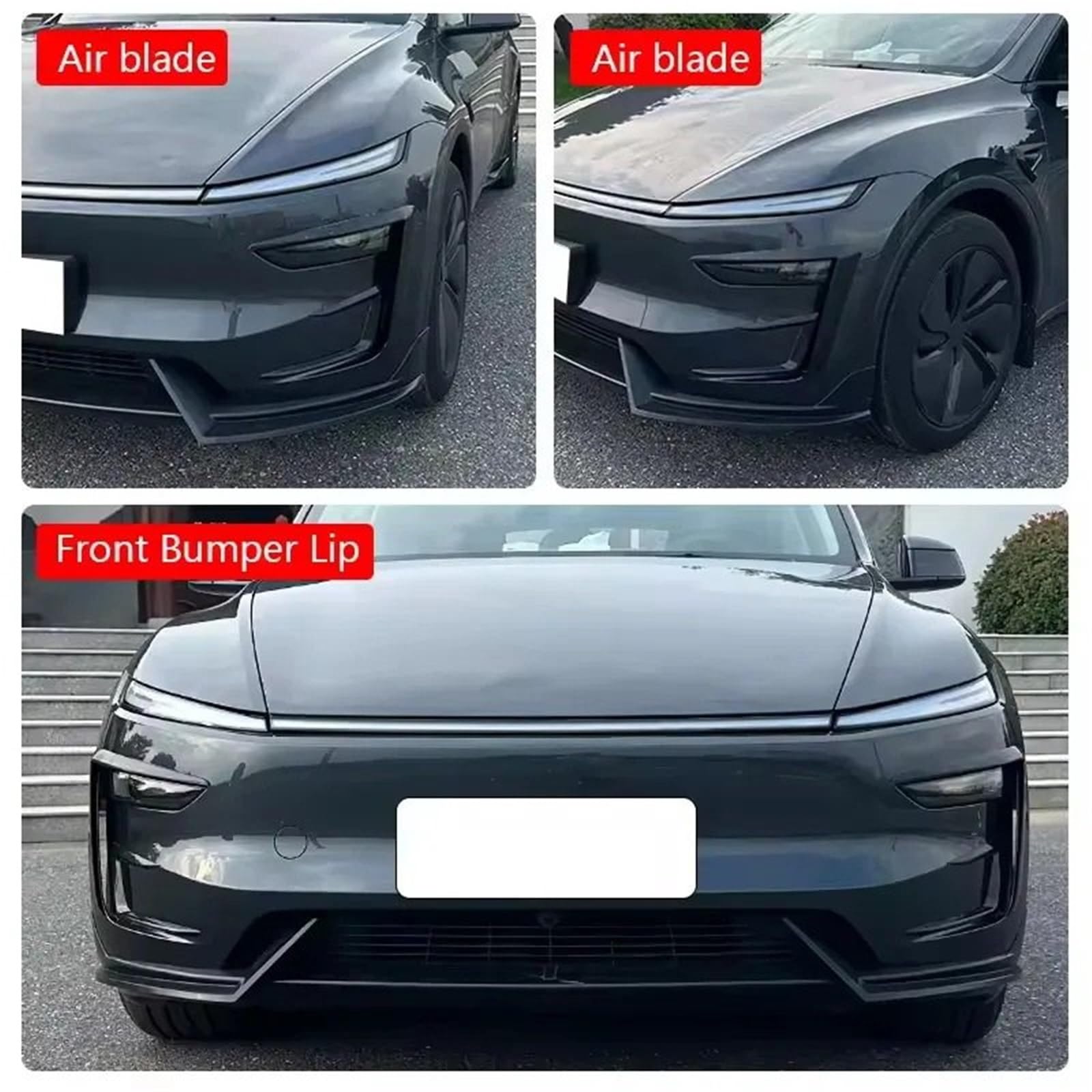 Spojlery tylne Do Tesla Model Y Juniper 2025-2026 Spojler samochodowy | Ostrze Wiatru Spojler Powietrzny Zestawy Karoserii Akcesoria Przedni Spojler Zderzaka