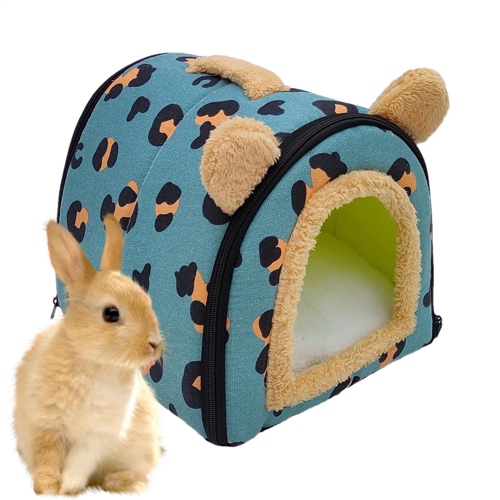 Maison de lapin douce et chaude pour habitat intérieur de rongeur