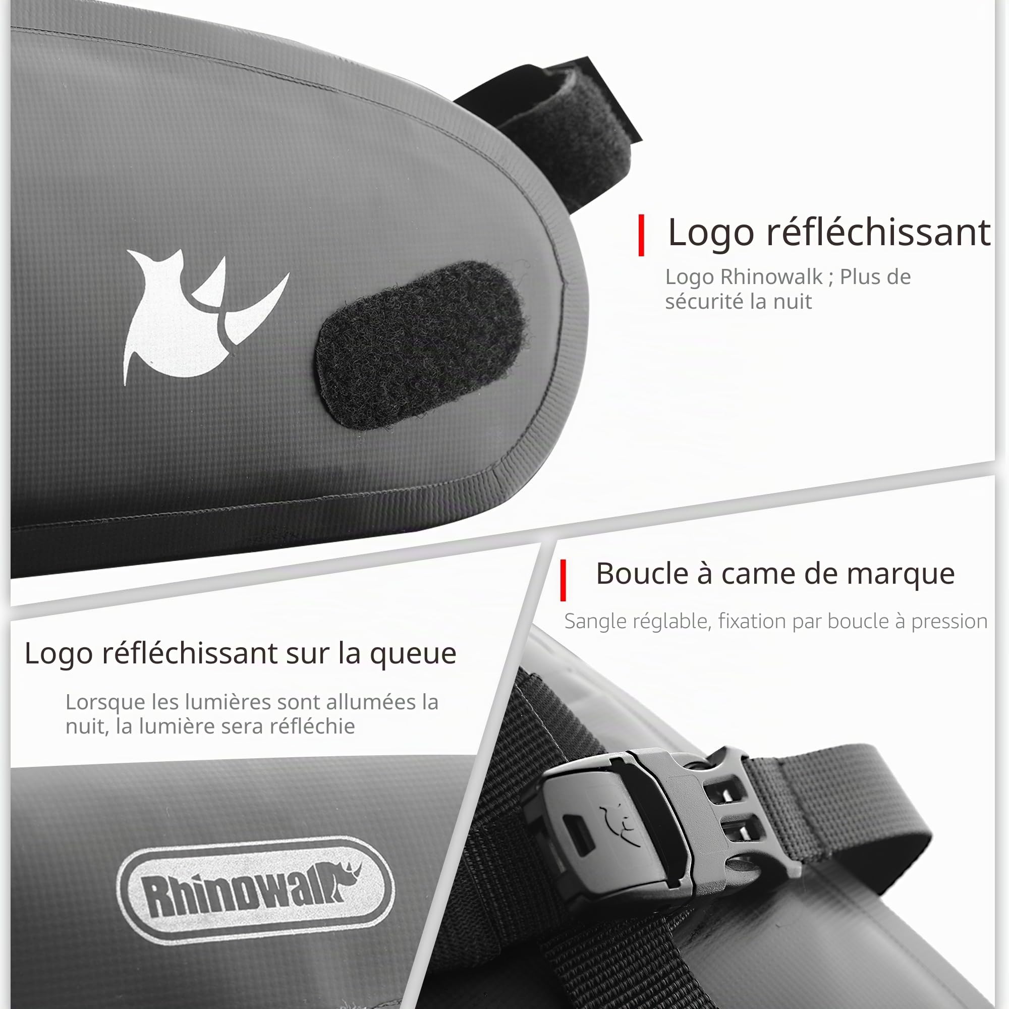 Rhinowalk Sacoche de selle de vélo étanche 1,5/2,5/5/10/13 l pour vélos d'extérieur, VTT, vélos de route