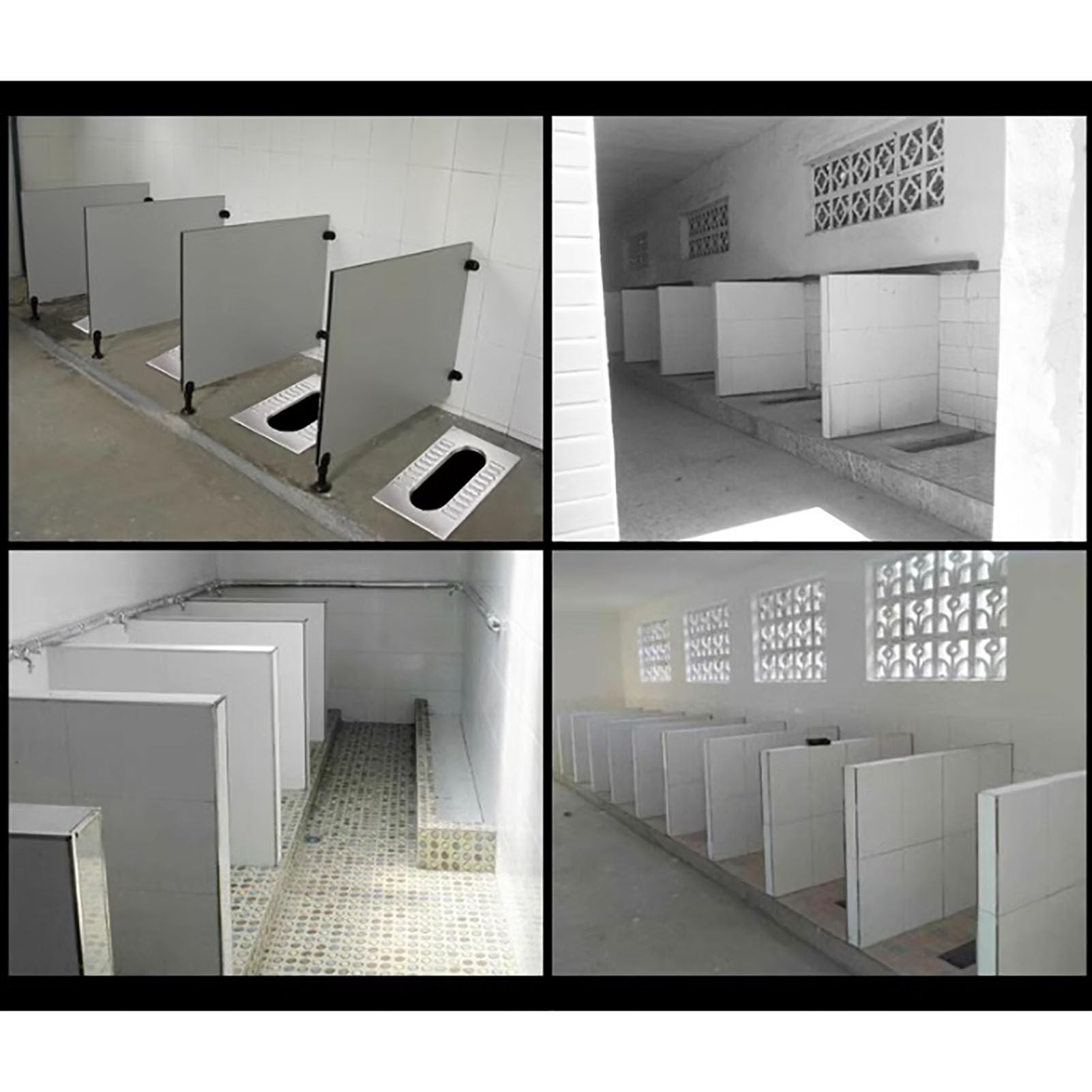 Toilettes À La Turque en Acier Inoxydable À Gros Alésage, Rénovation De Toilettes Rurales, Transformation De Toilettes Sèches, Utilisation Domestique sans Chasse d'eau,