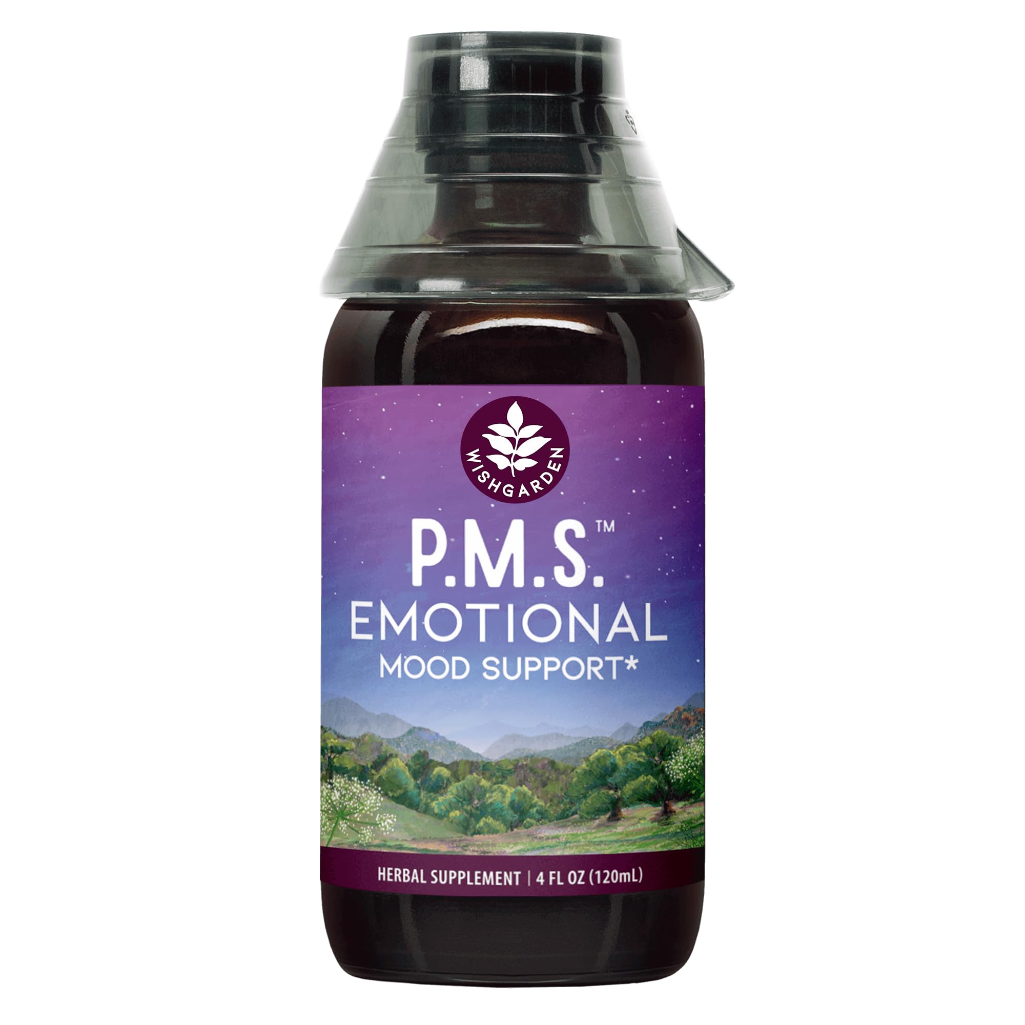 WishGarden Herbs PMS Emotional for Women - Herbal PMS Support Supplement for Women with Vitex Berry & Blue Vervain, PMS Mood Swing Relief & PMDD Relief Supplement, Emotional Support During PMS, 4oz