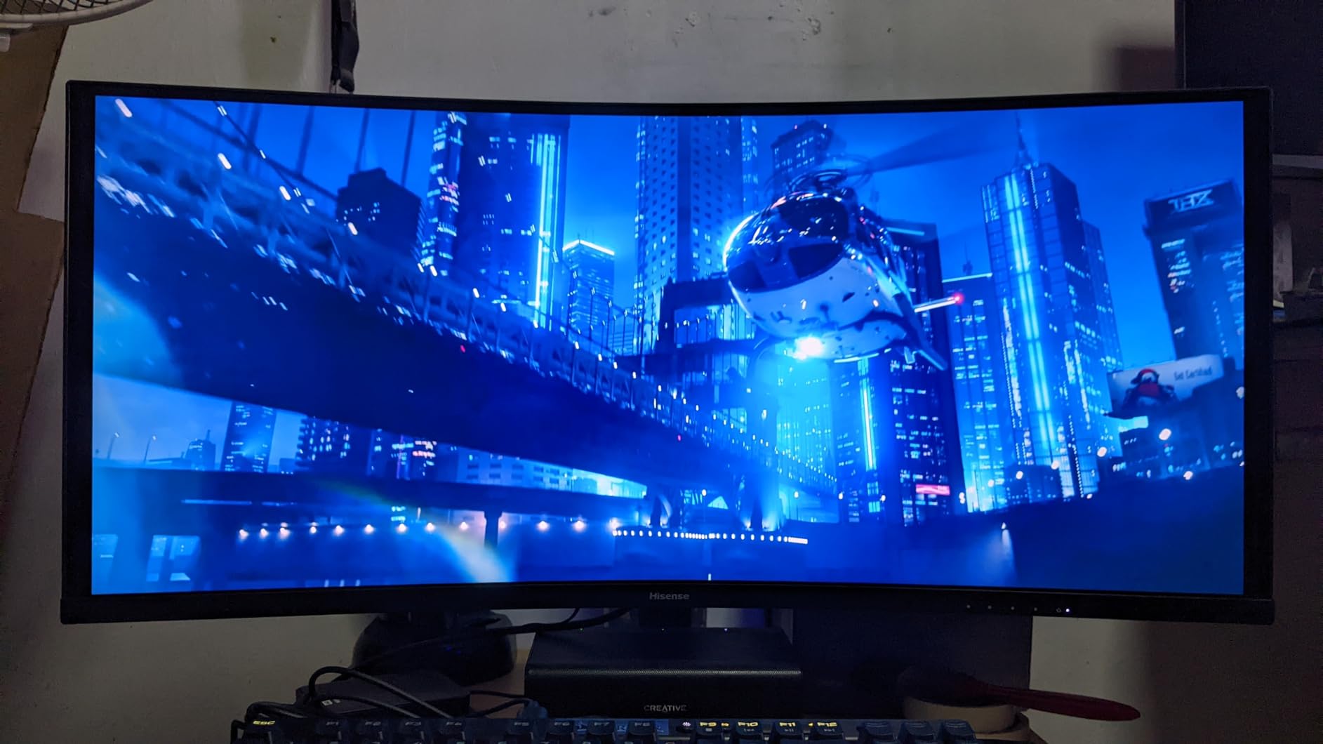 Hisense G6H Curve Ultrawide Gaming Monitor, 165Hz, 34