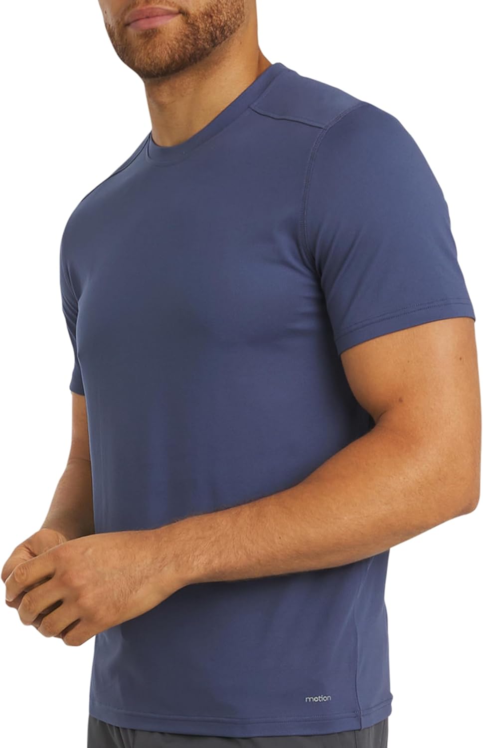 Motion Men's Slim Fit Tee Active Performance and Everyday Super Soft Stretchable T-Shirt (S-XL)