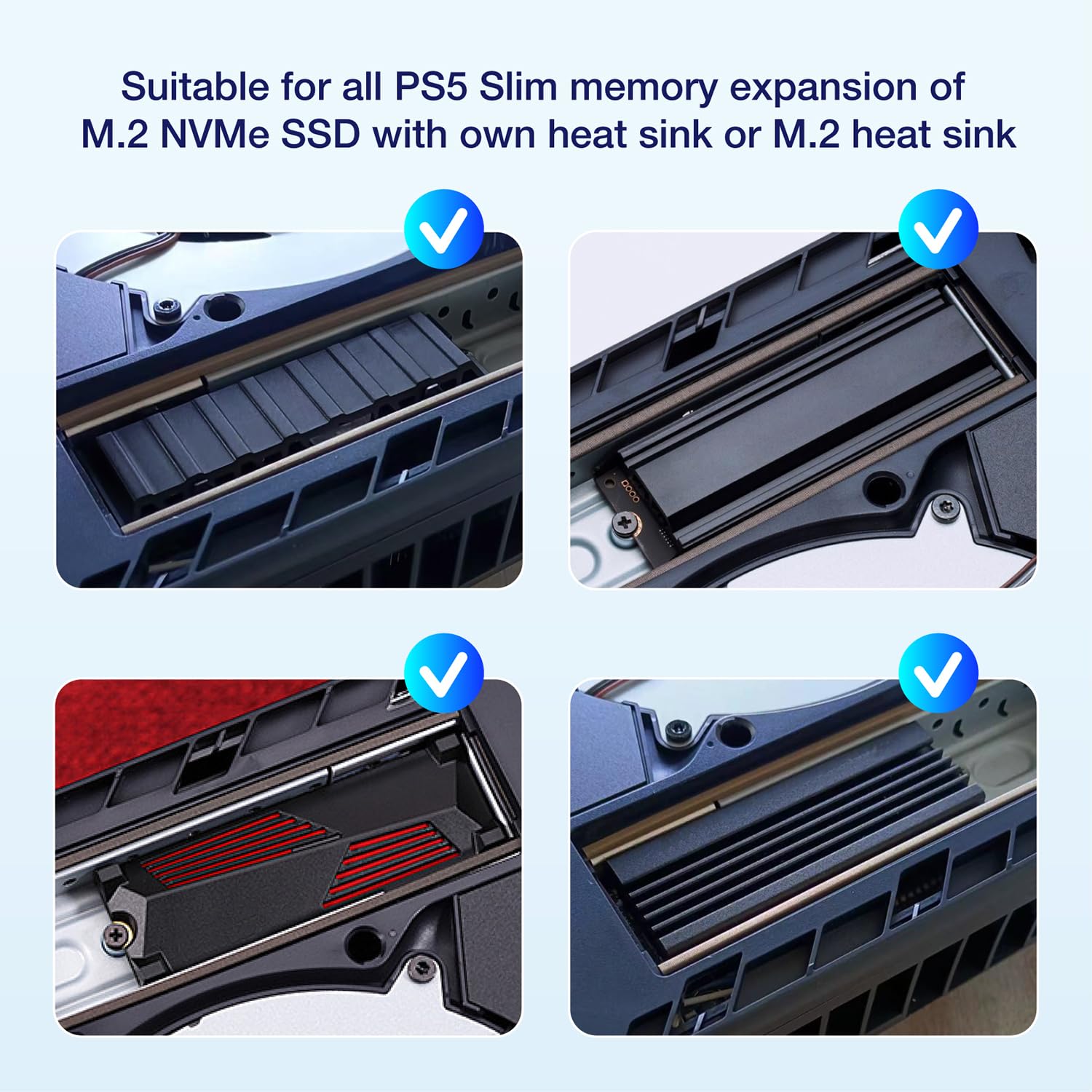 GRAUGEAR Metalowa osłona przeciwpyłowa odprowadzająca ciepło do PlayStation 5 Slim i PS5 Pro M.2 SSD - osłona z wentylacją, optymalna do rozszerzenia pamięci