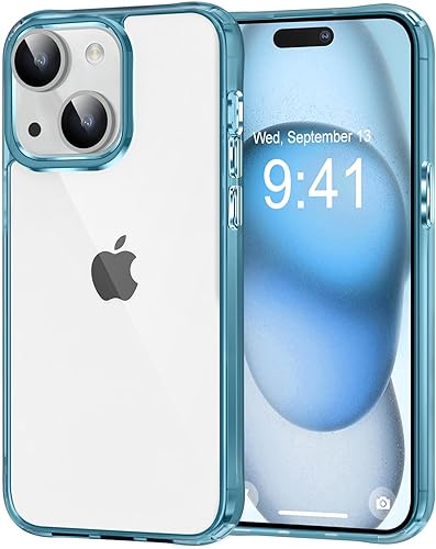 Vista 43 de MOCCA Funda transparente compatible con iPhone 15, no amarillea, compatible con carga inalámbrica, delgada, a prueba de golpes, transparente, a