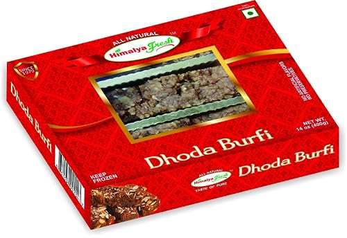 HIMALYA FRESH Dhoda Burfi - Comida y dulces indios auténticos de primera calidad hechos con leche pura de búfalo, sin rellenos ni conservantes (1