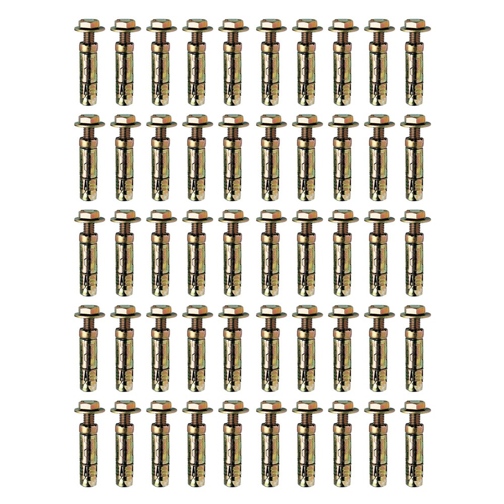 M10 x 50mm Loose Bolt Shield Anchor Heavy Duty Wall Plug - Pack 50