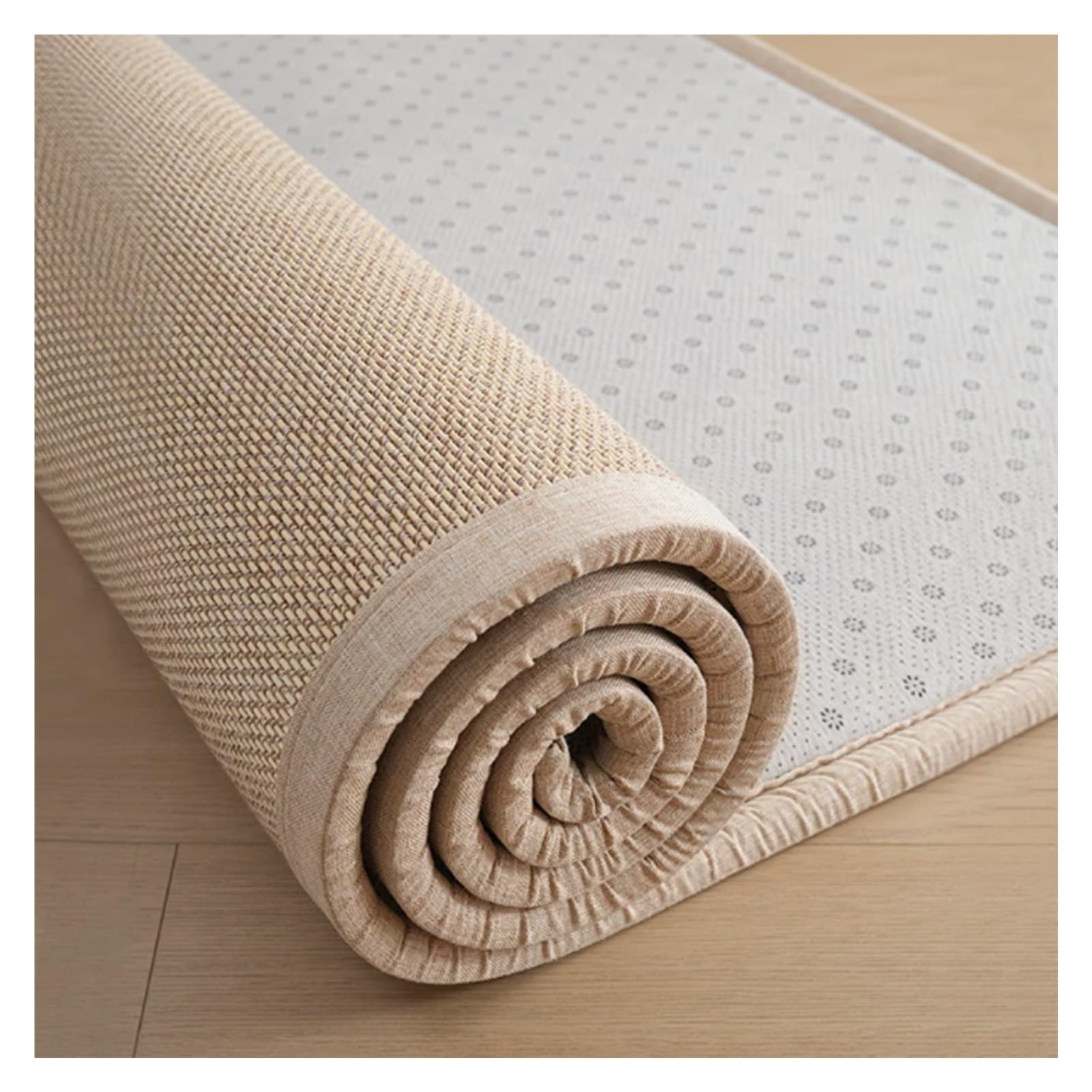 Tapis de sol en bambou tressé antidérapant tapis d'intérieur 1,5x2m