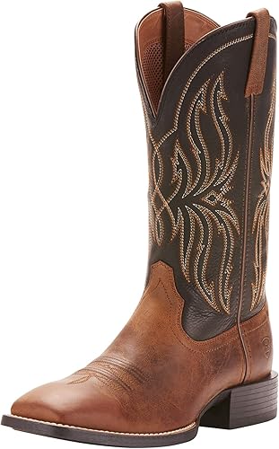 Ariat Sport Rustler Western Boots - Botas vaqueras de cuero para hombre