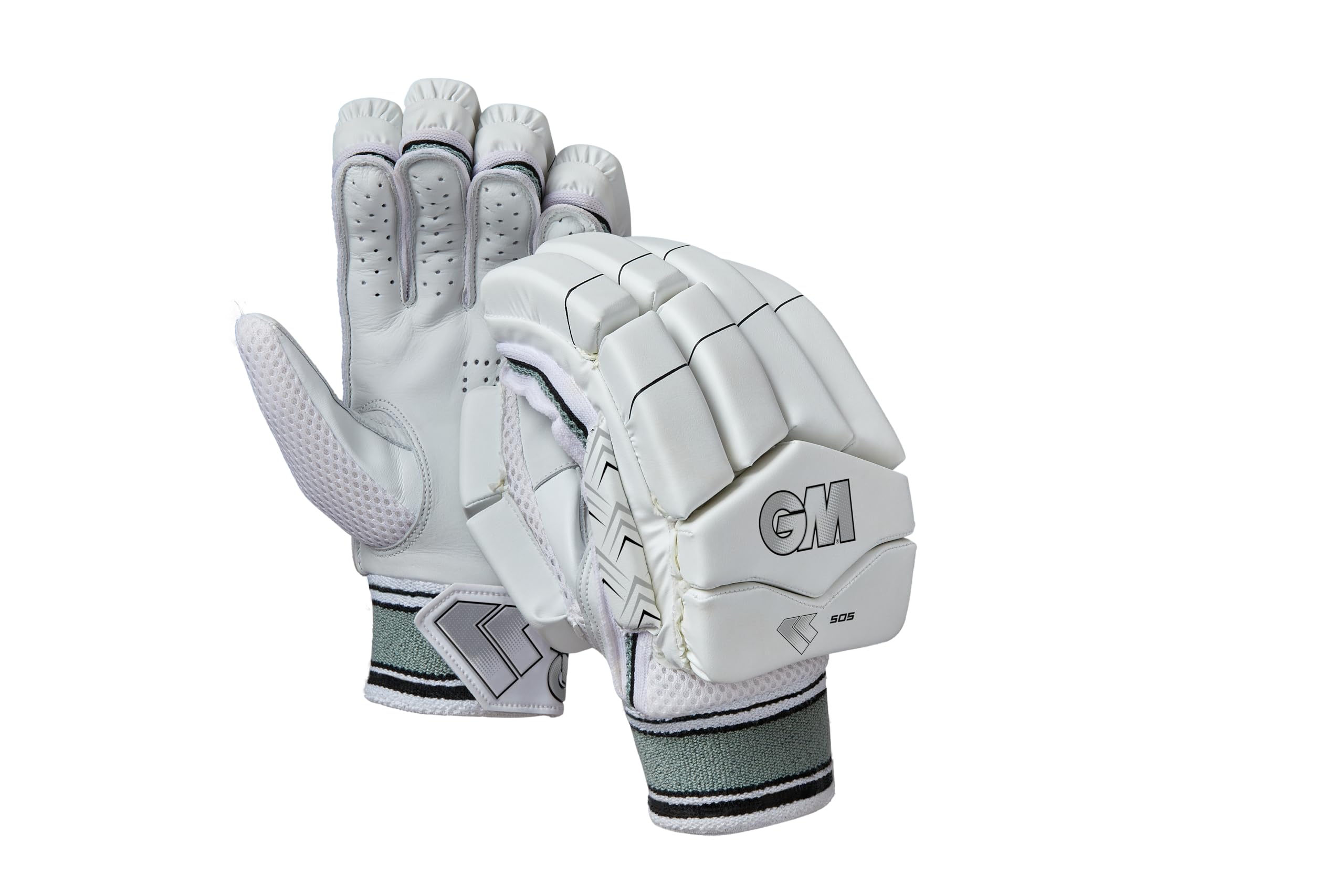 Gunn & Moore GM | Cricket Batting Gloves | 505 | Lightweight Design | Calf Leather Palm | Small Junior Left Handed | 1 Pair | Approx 350 g per Pair
