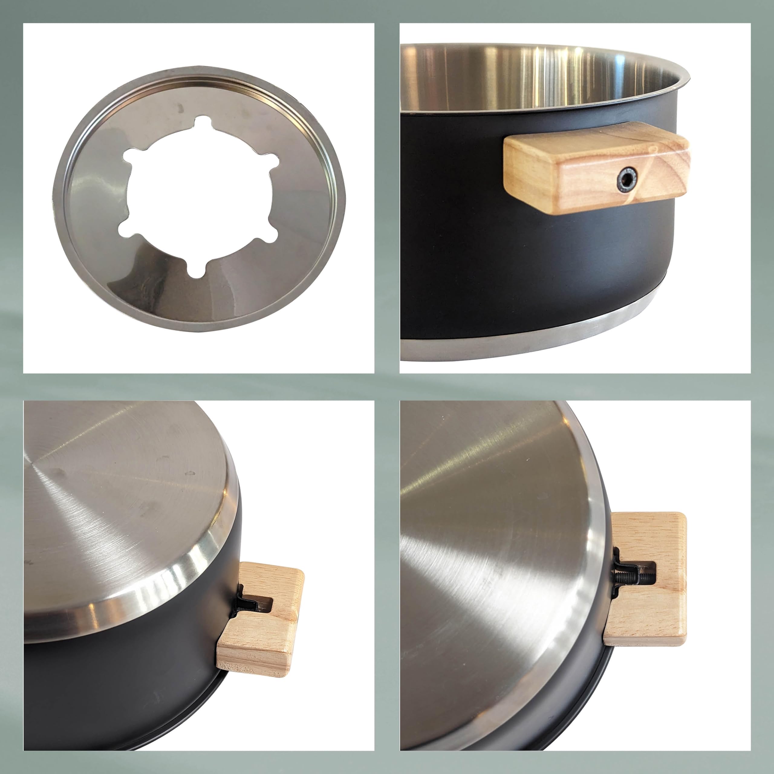 kela Fleischfondue Set 16tlg, Edelstahl Fondue für 6 Personen GUNTEN, Fondueset mit Brennpastenhalter, Gabeln, Gabelhalter,