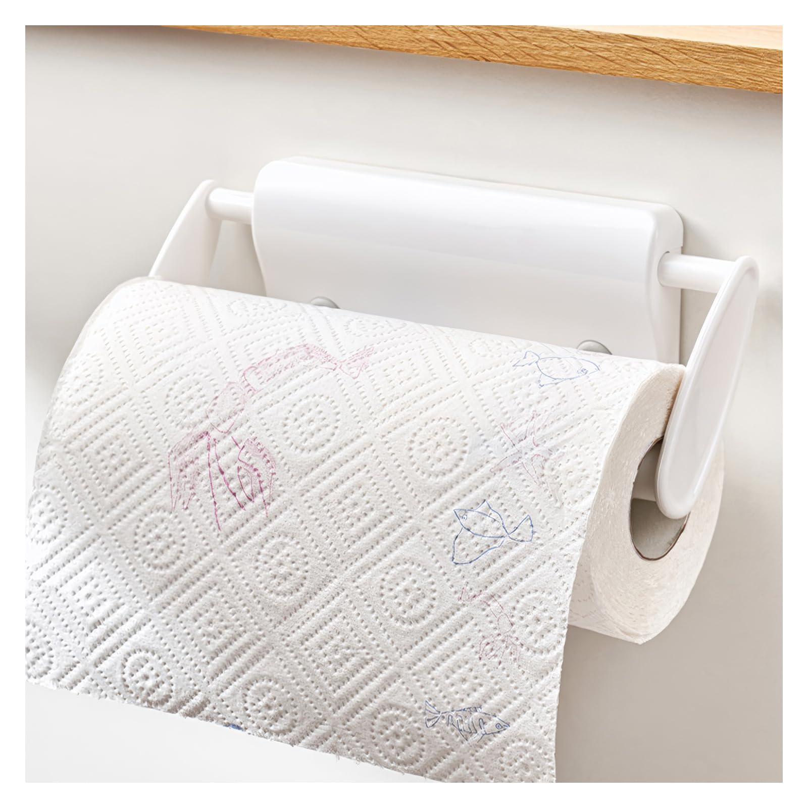 Sopalin Essuie Tout LYCXAMES Porte Sopalin, Porte Essuie Tout Mural, Support U00e0 Essuie-Tout Effet Amortissant, Porte-Rouleau De Papier Essuie U00e0 Une Main Comptoir De Cuisine Accessoires