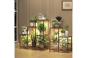 HOMKIRT 12 Tier Corner Plant Stand to Maximize Vertical Space for Abundant Indoor Greenery