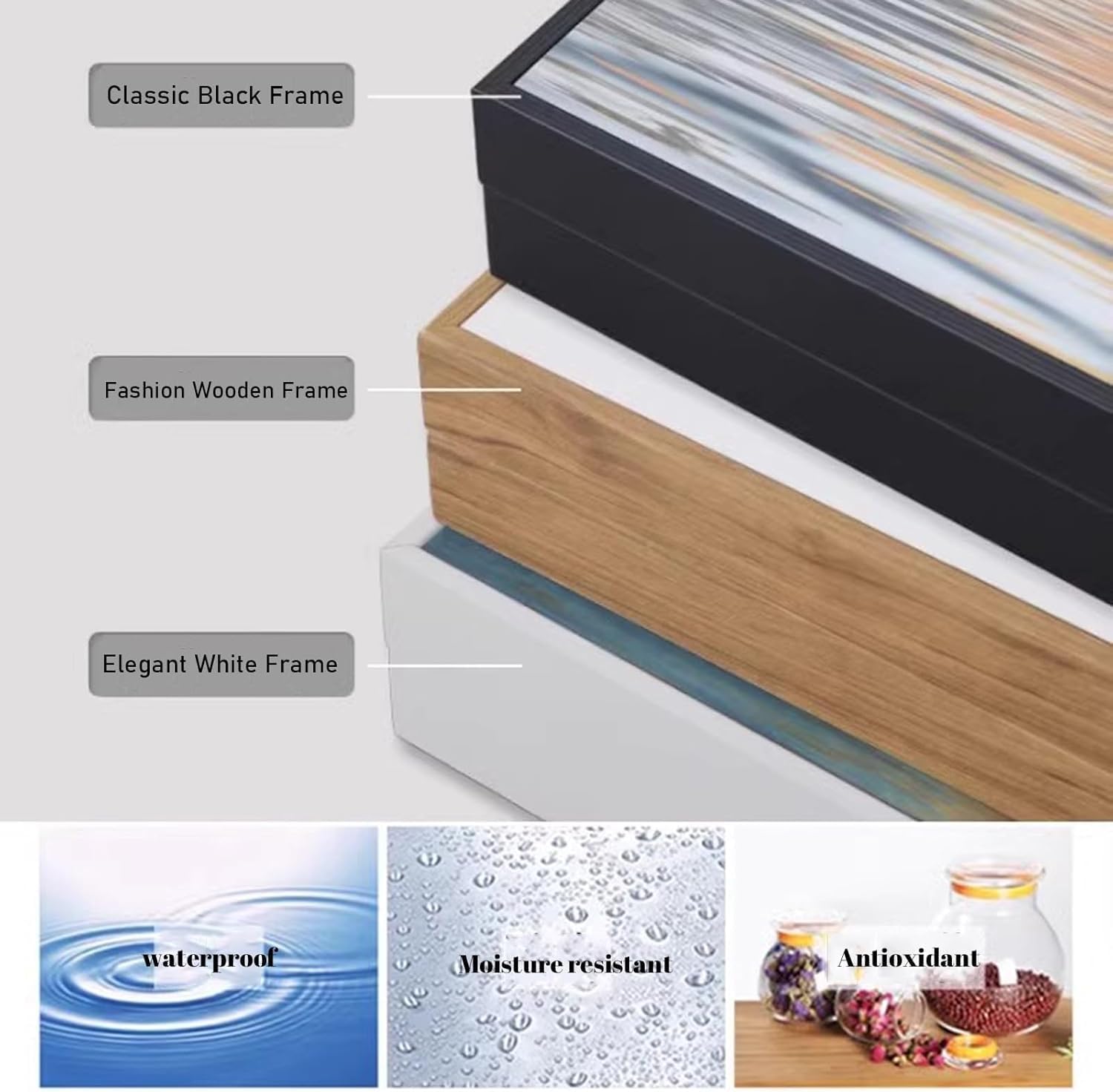 Electrical Panel Cover Decor, Aluminum Frame, Concealed Circuit Breaker Panel Decorative Painting, Fuse Box Cover Cabinet Adaptable to Different Interior Decoration Styles K 40x50cm