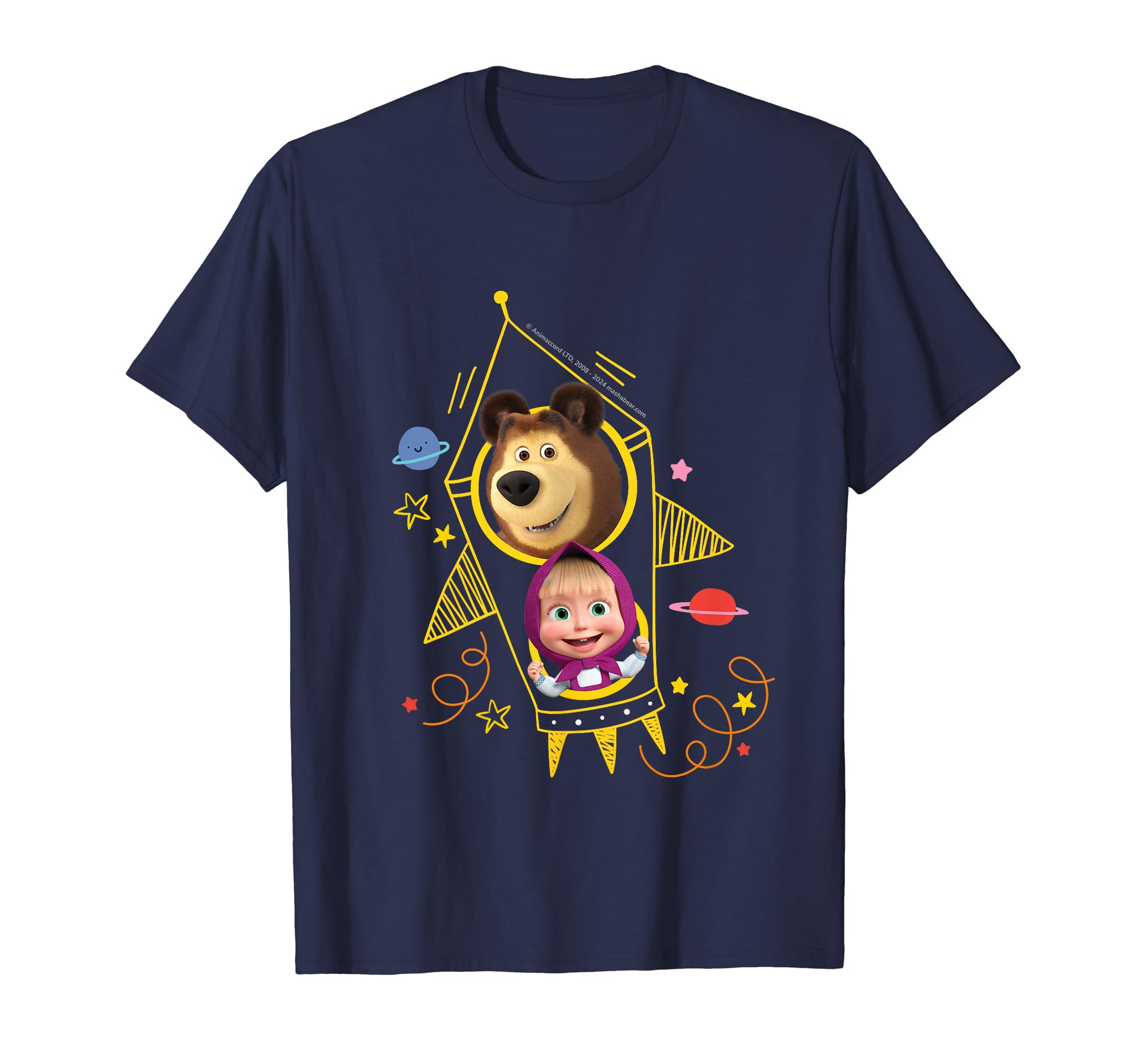 Masha and the BearSpaceship T-Shirt