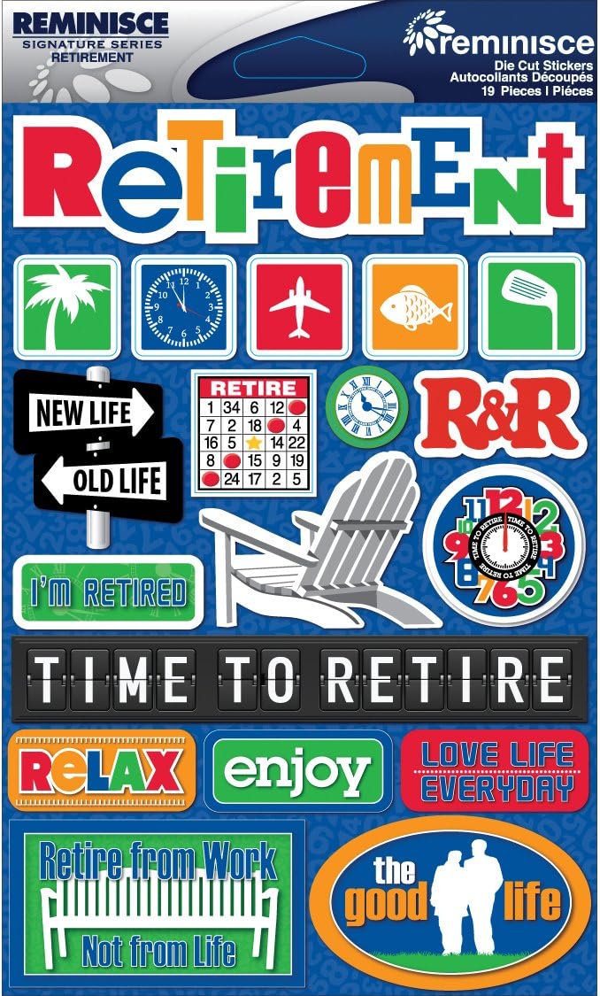 Officially Retired Retirement Doo Dads Cardstock Scrapbook